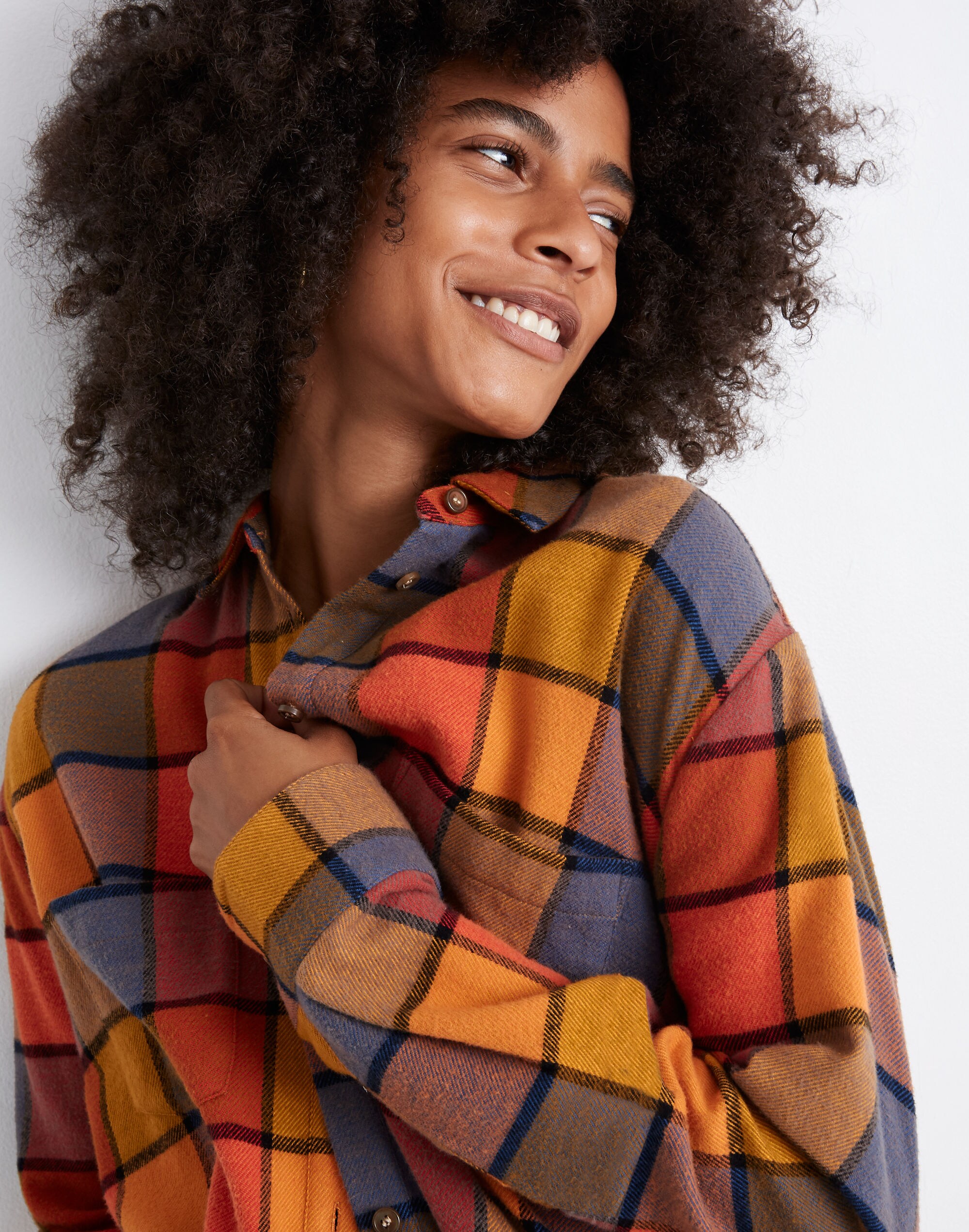 Flannel Sunday Shirt in Emmy Plaid