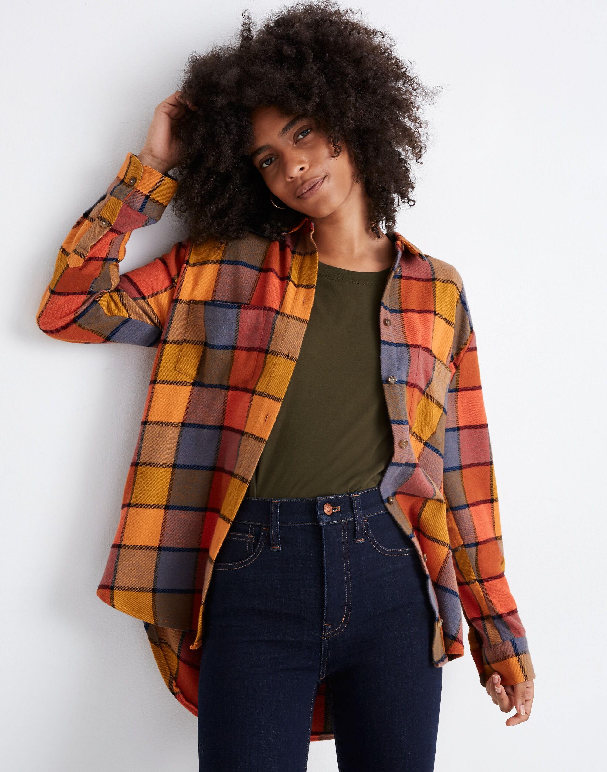 Flannel Sunday Shirt in Emmy Plaid