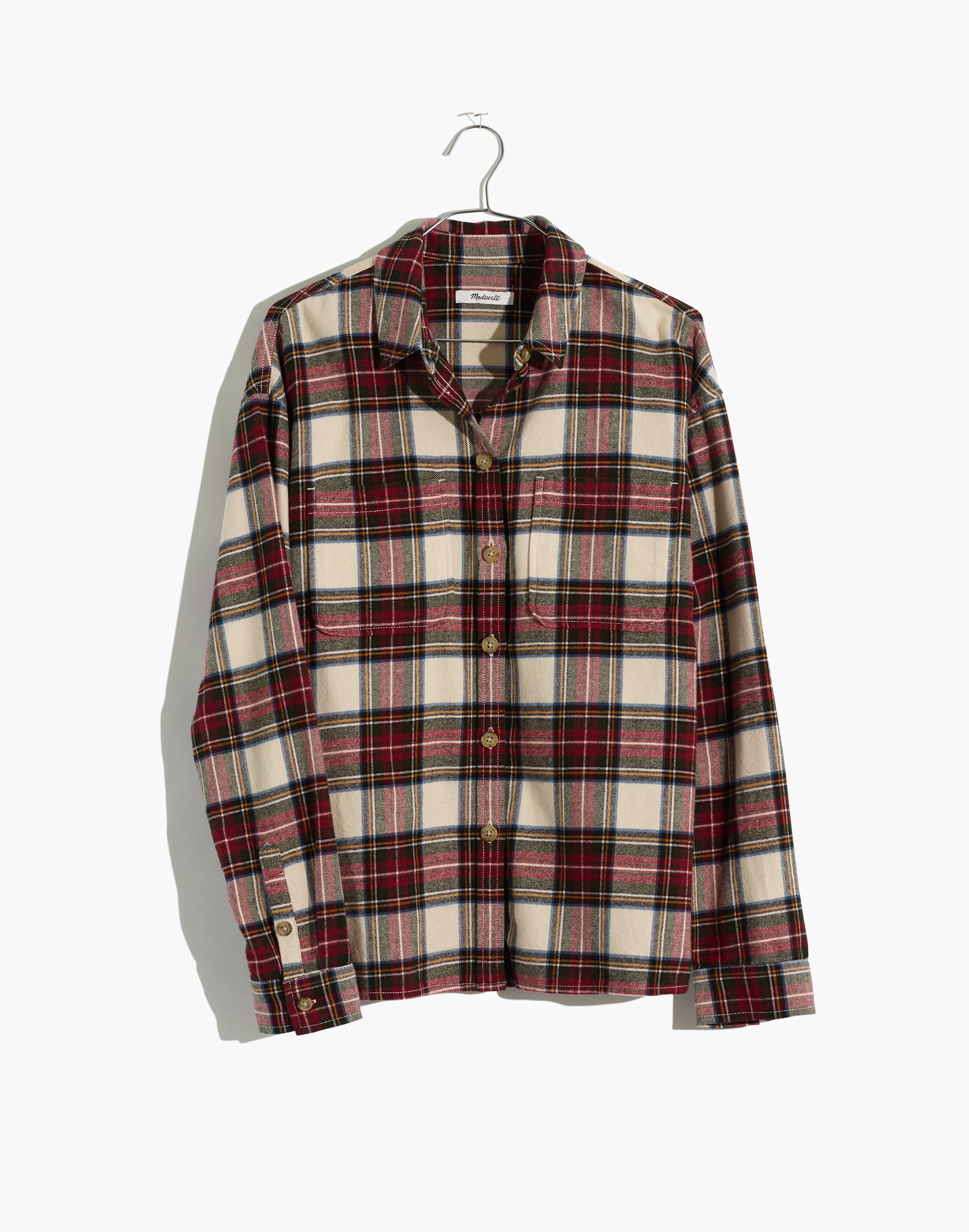 Flannel Shirt-Jacket in Tartan Plaid