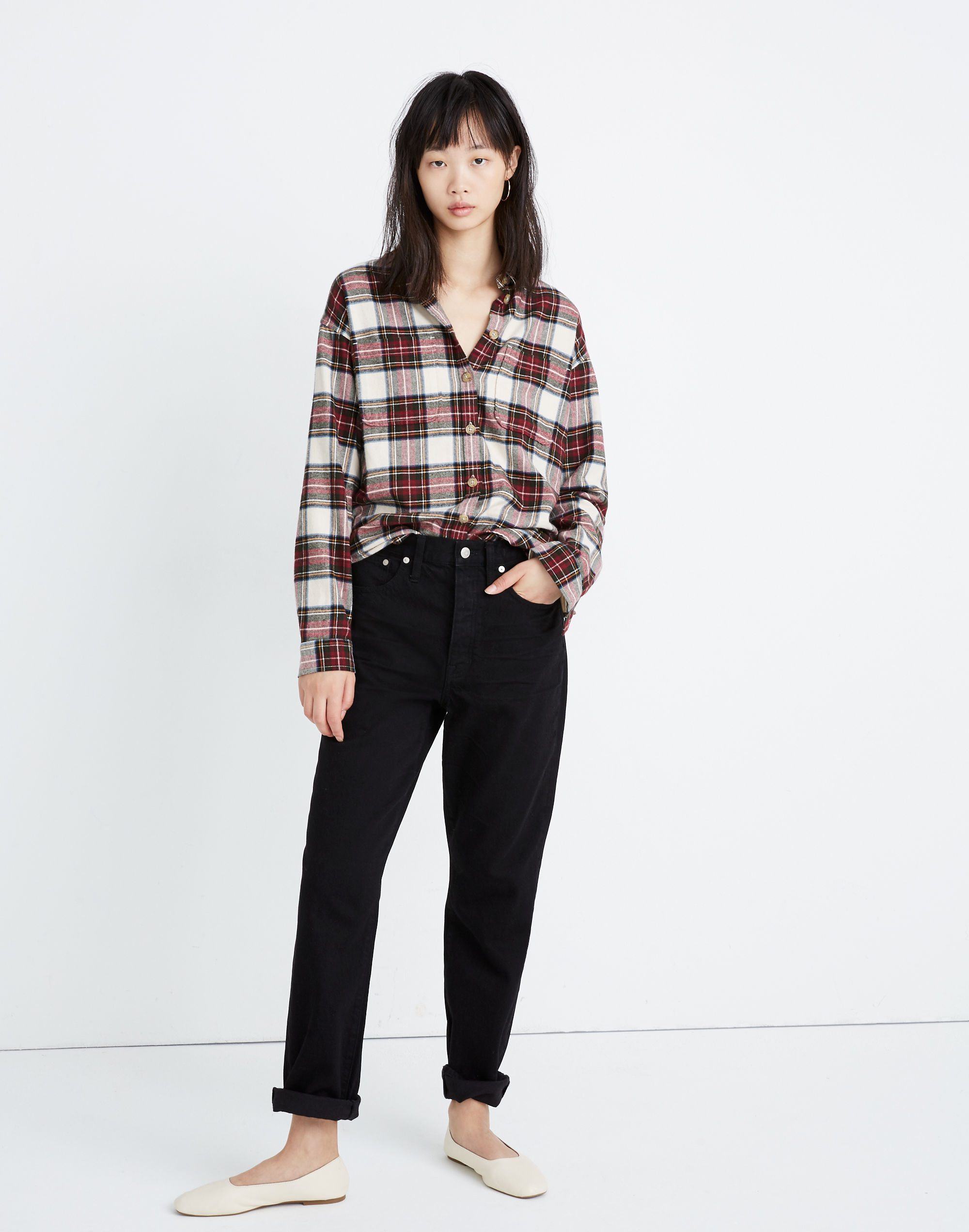 Flannel Shirt-Jacket in Tartan Plaid
