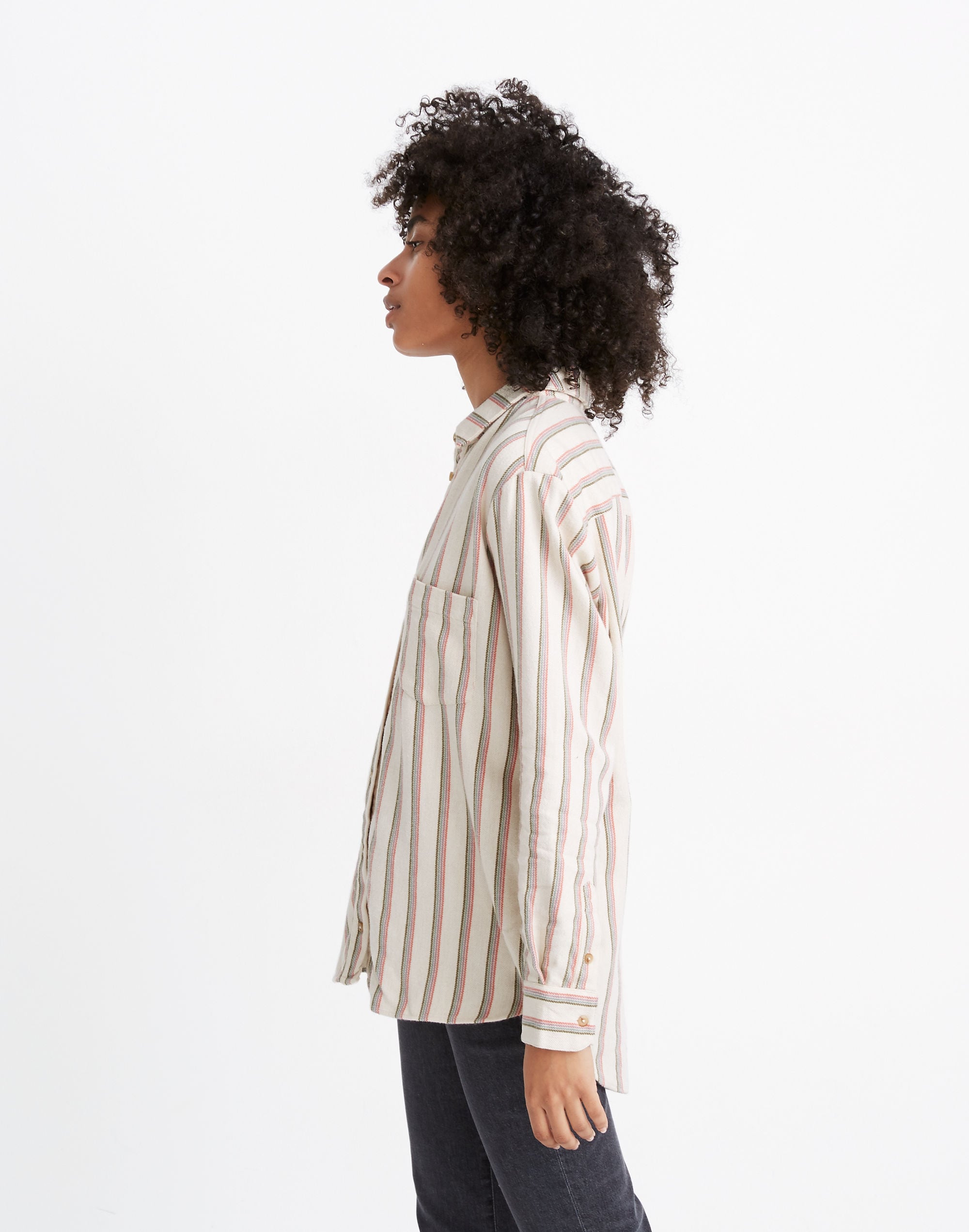 Flannel Sunday Shirt in Claxton Stripe
