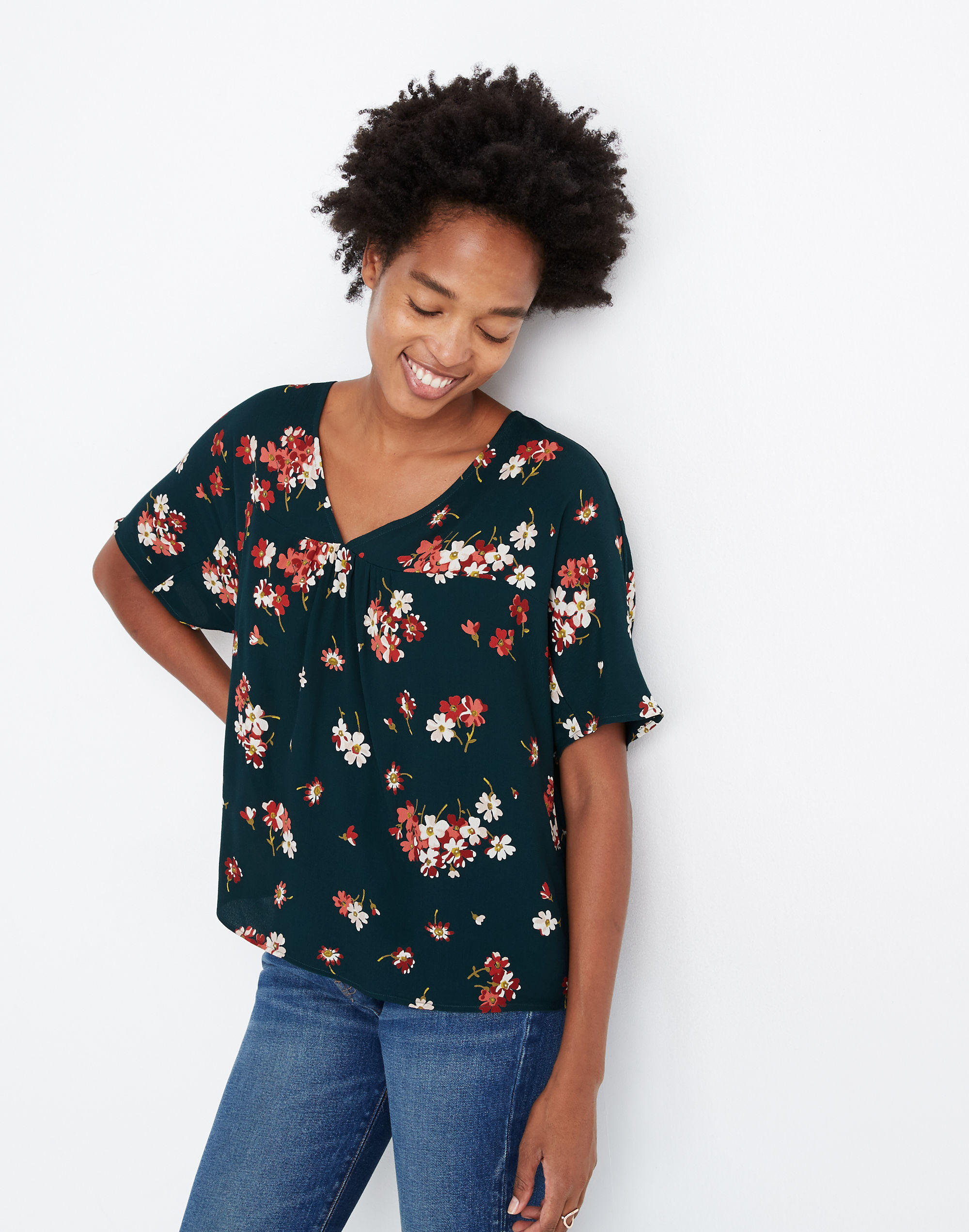 Rhyme Top in Spruce Blooms
