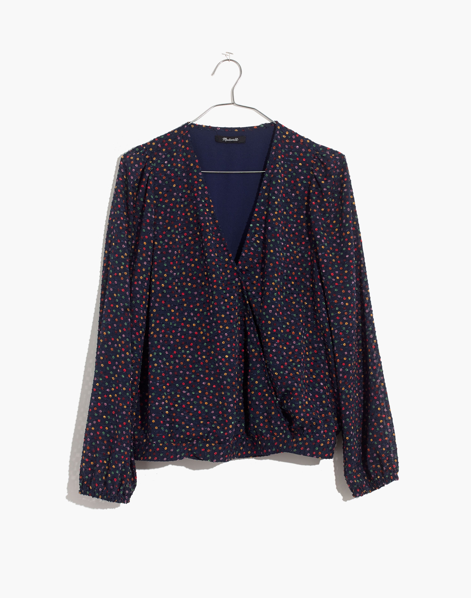 Lyric Wrap Top in Sugar Dot