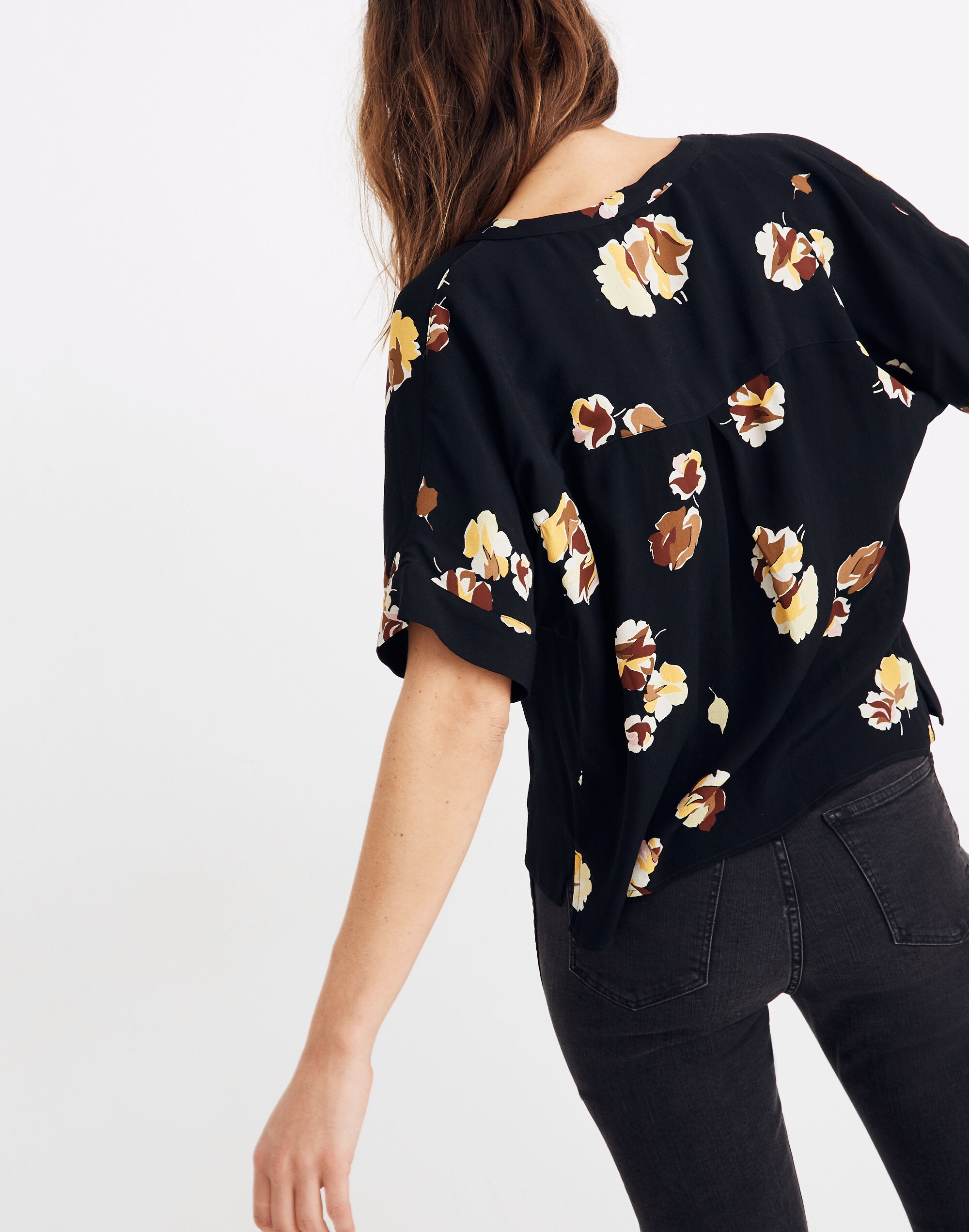 Getaway Oversized Button-Down Shirt in Gallery Floral