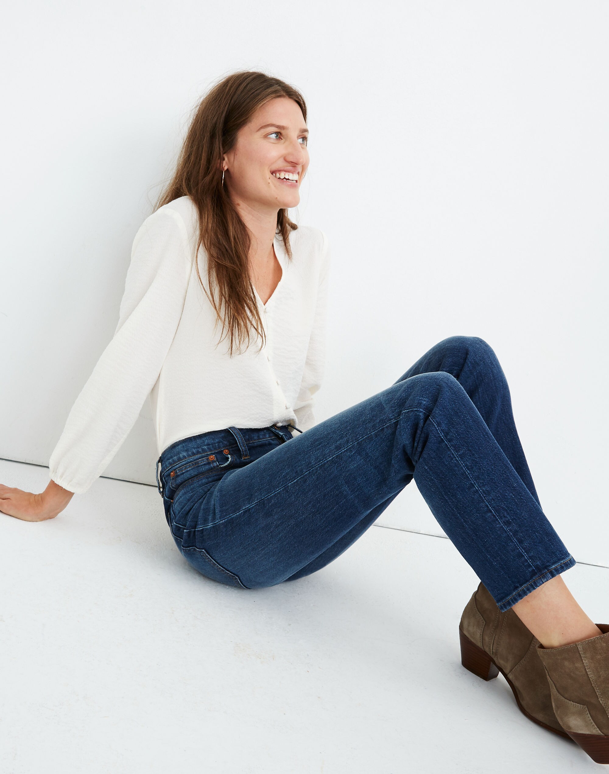 The Perfect Vintage Jean in Barnsdale Wash: Button-Front Edition