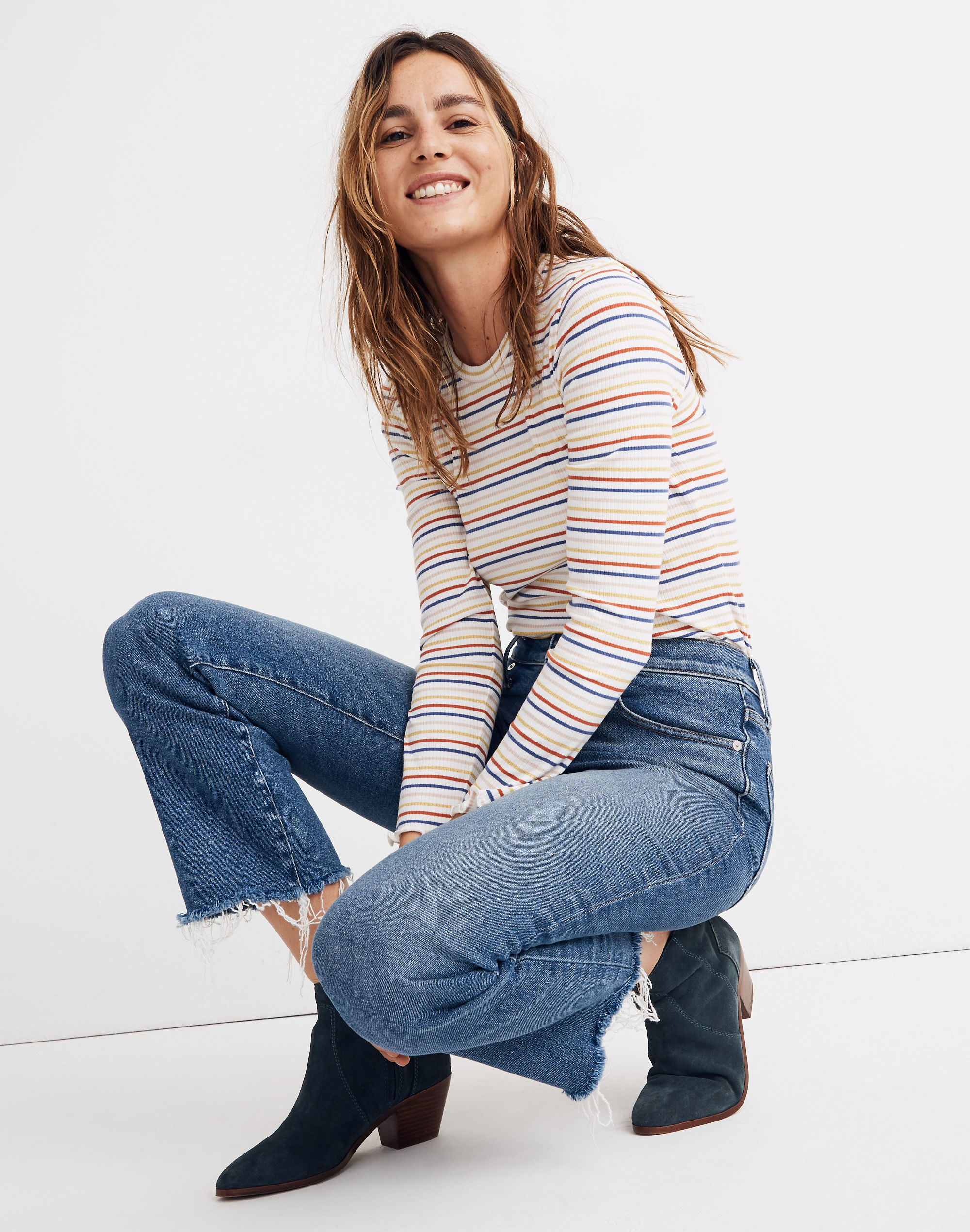 Cali Demi-Boot Jeans in Fleetwood Wash