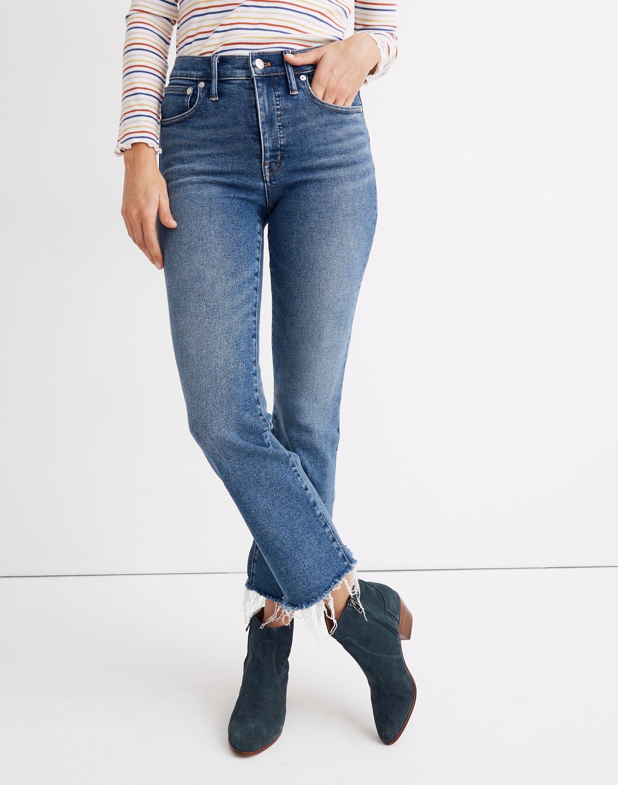 Cali Demi-Boot Jeans in Fleetwood Wash