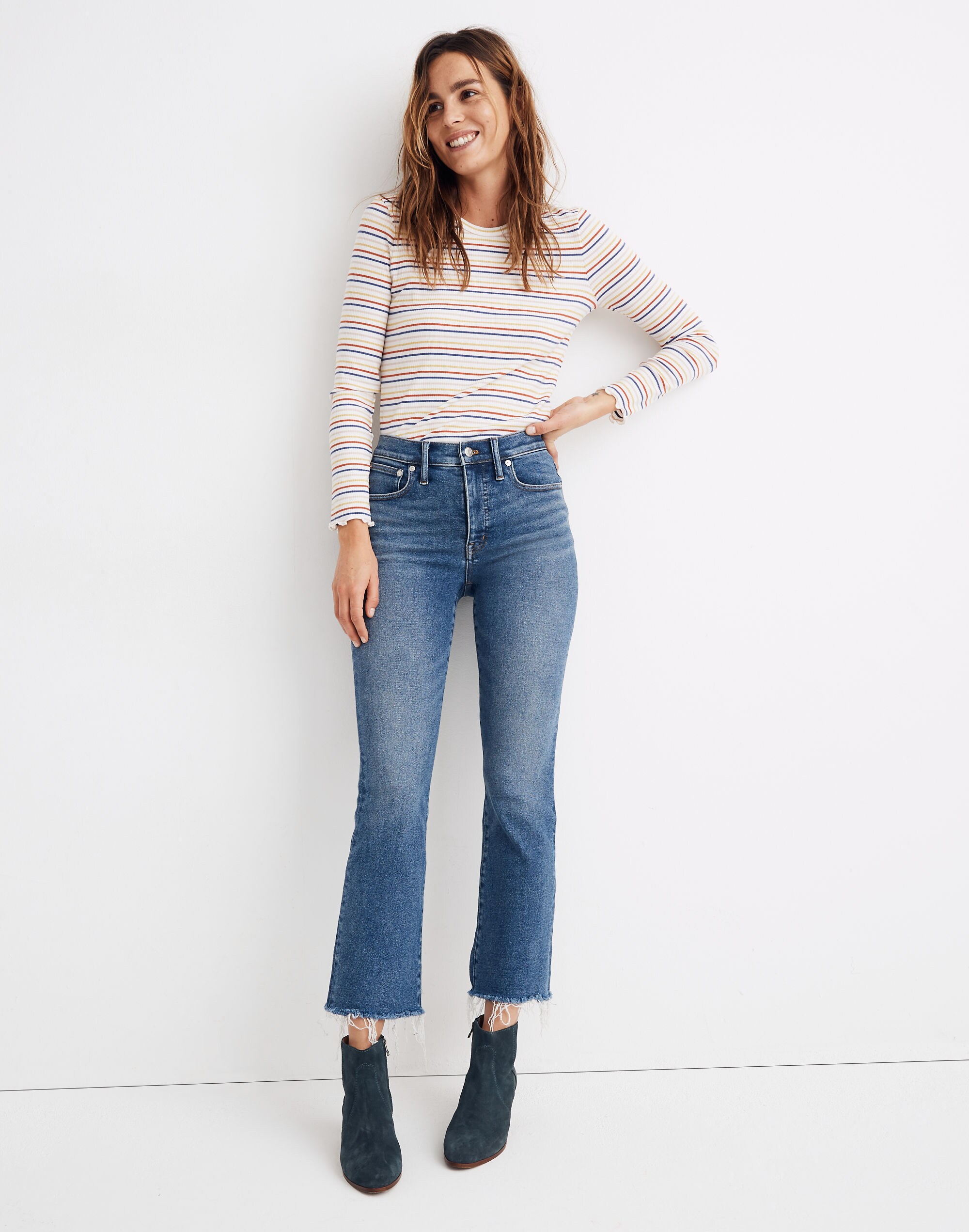Cali Demi-Boot Jeans in Fleetwood Wash
