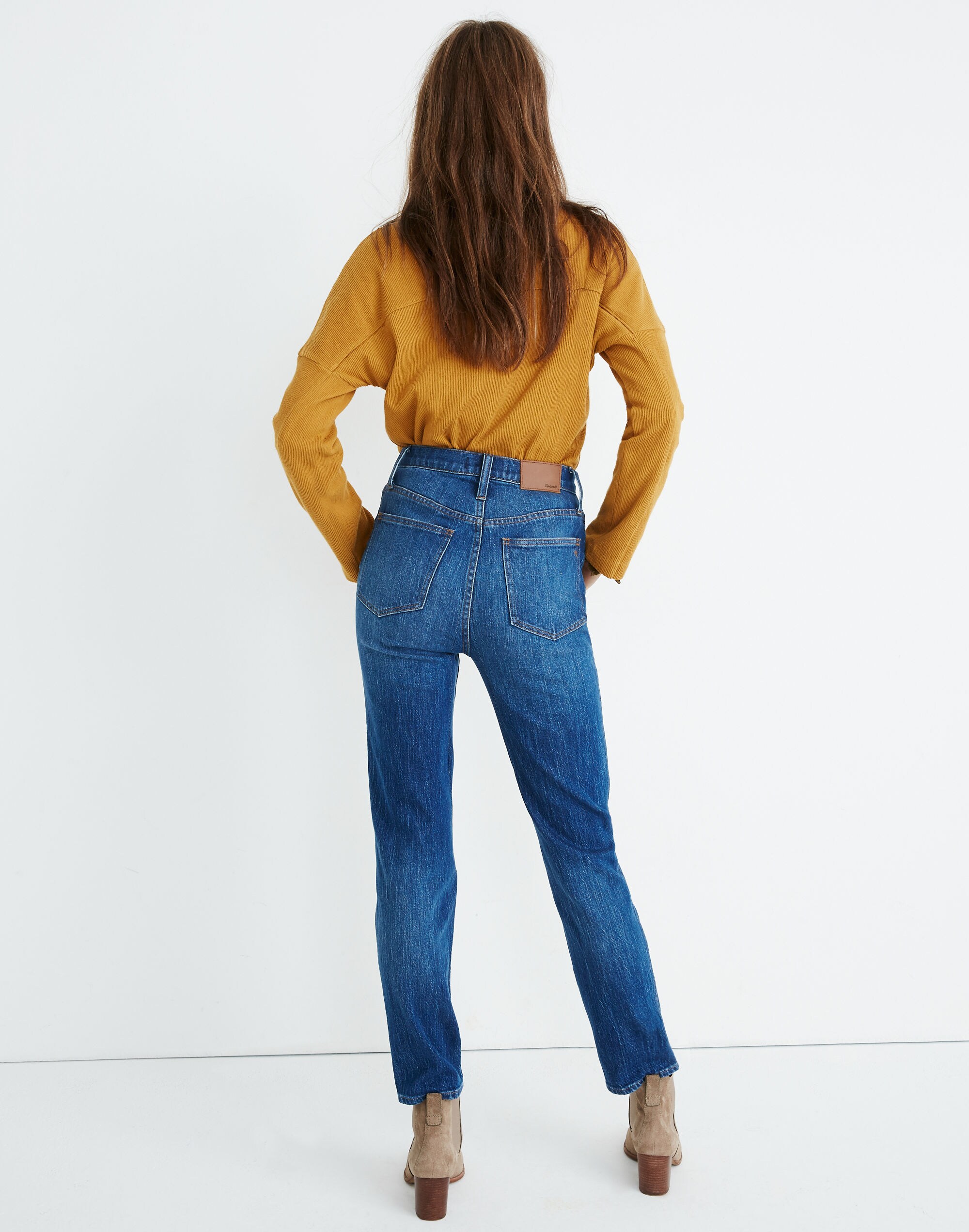 Classic Straight Jeans in Bandry Wash: Seamed Edition