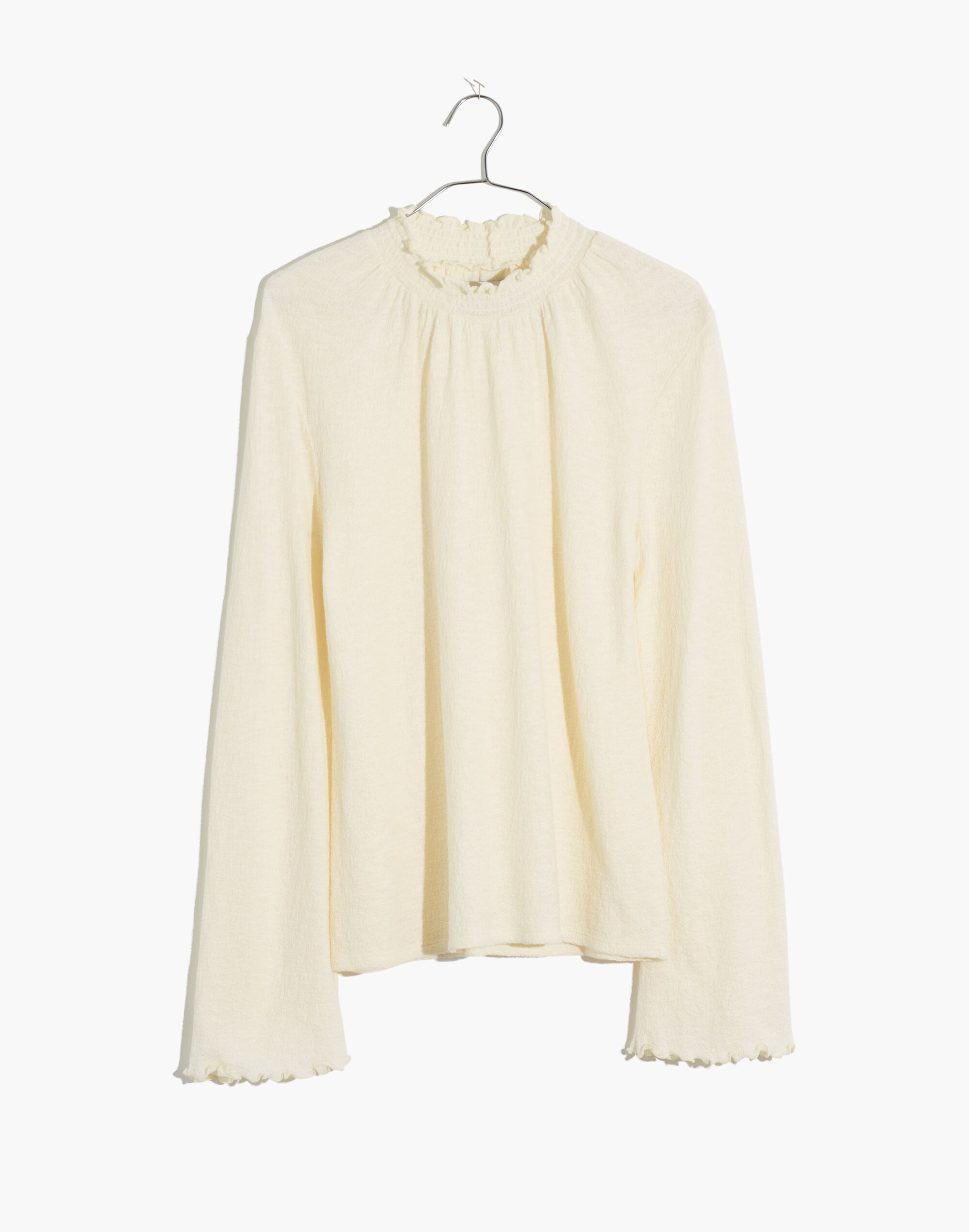 Texture &amp; Thread Ruffled Mockneck Top