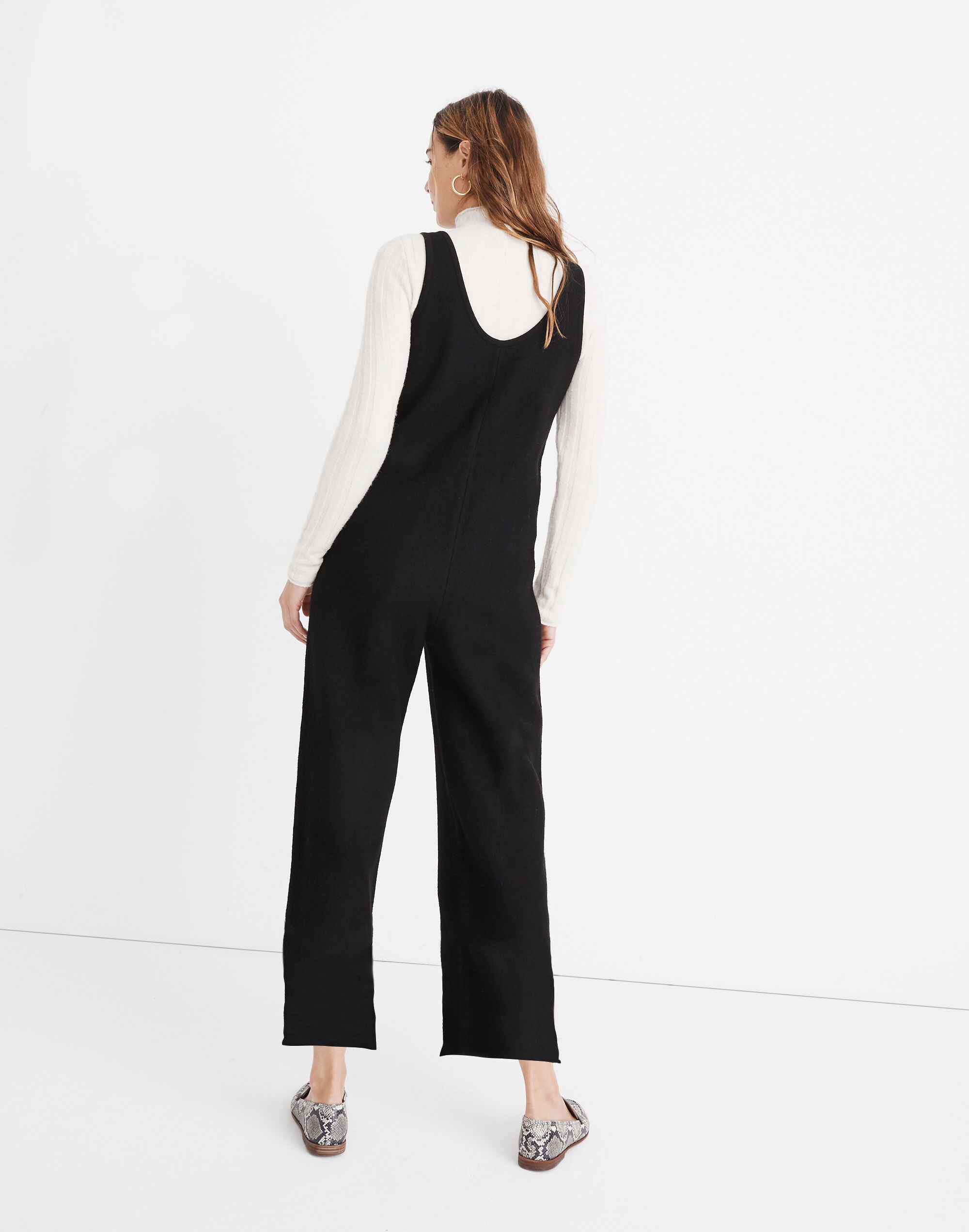 Patch Pocket Sweater Jumpsuit
