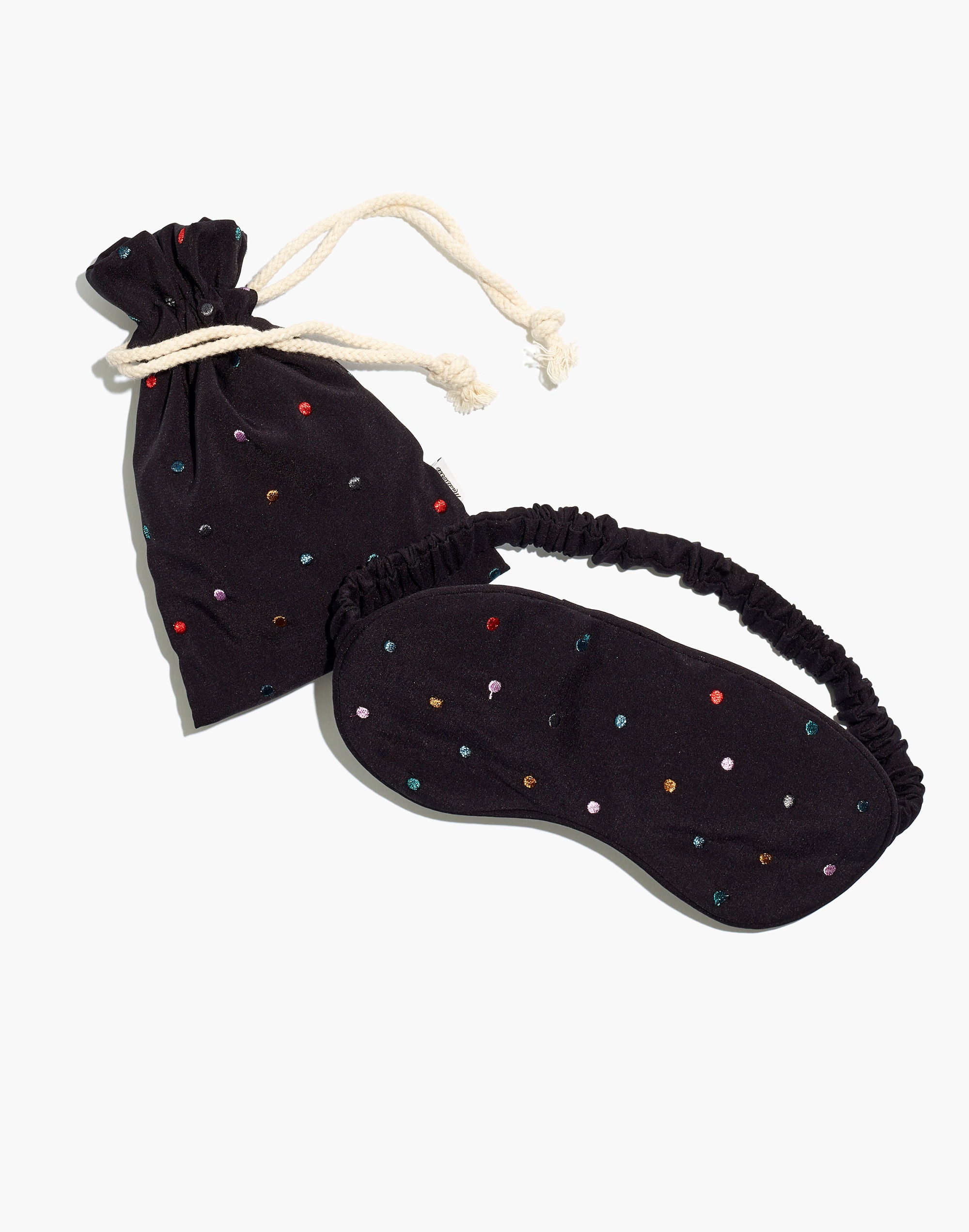 Embroidered Satin Sleep Mask