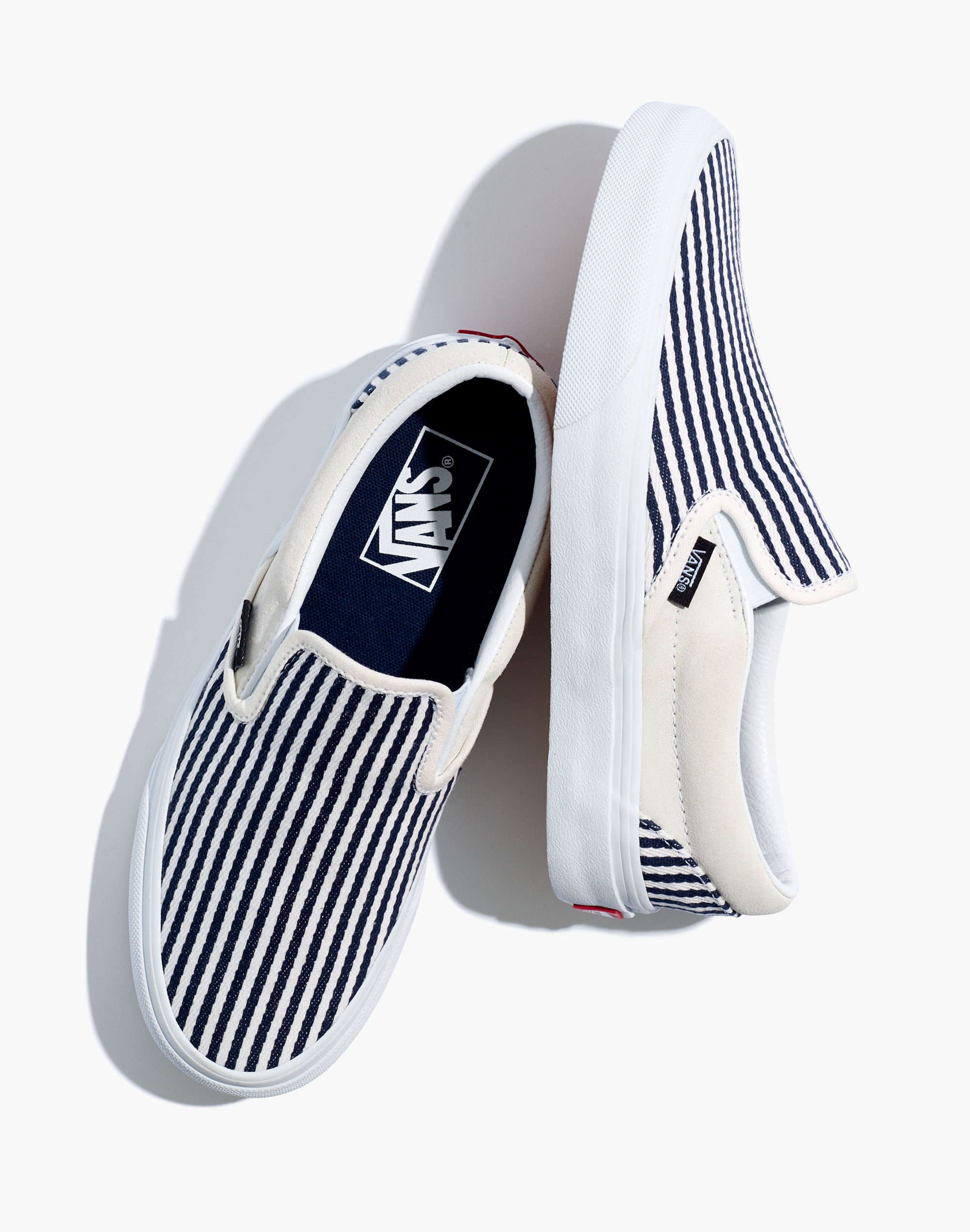 Vans® Unisex Classic Slip-On Sneakers In Railroad Stripes