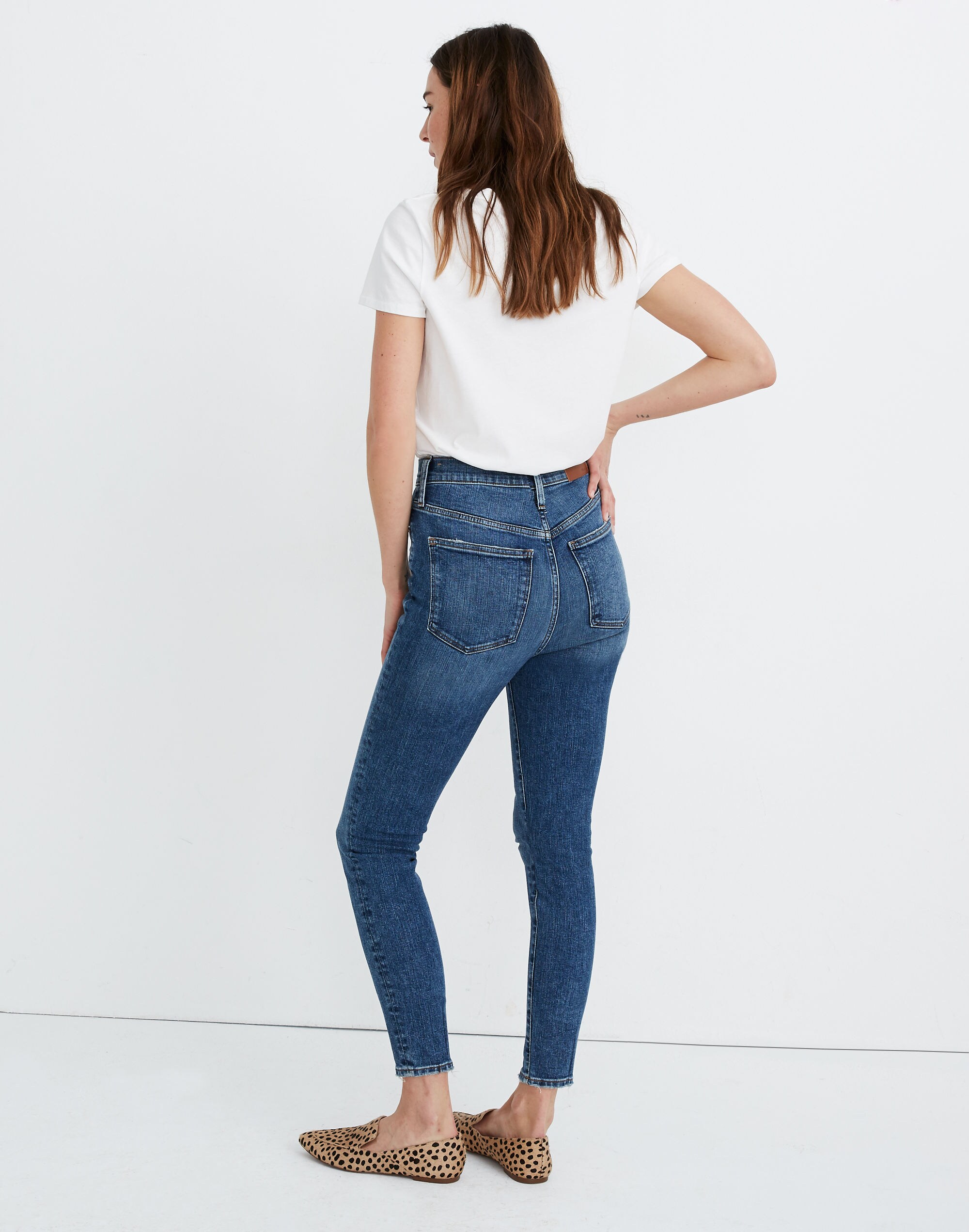 11" High-Rise Skinny Jeans in Longridge Wash