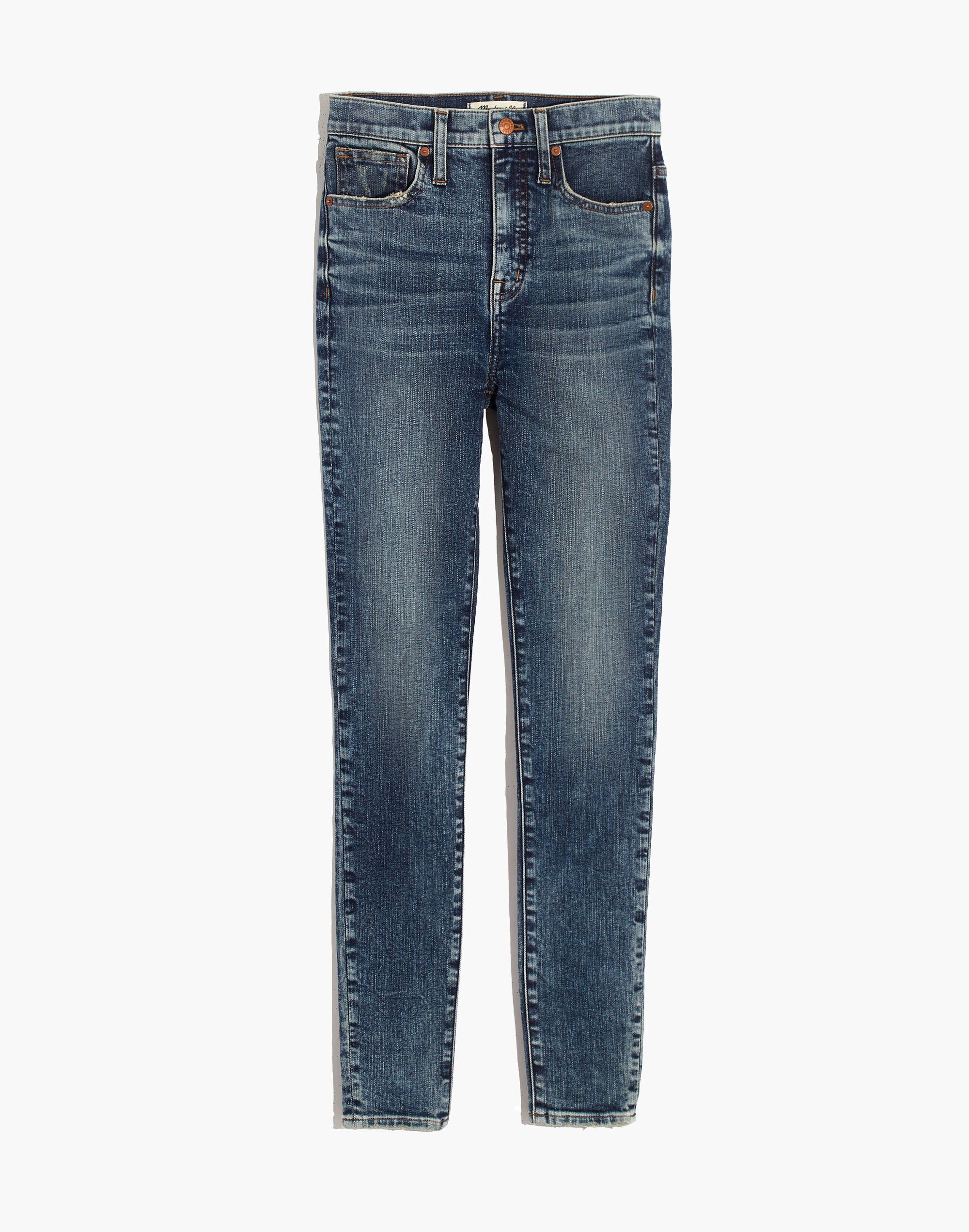 11" High-Rise Skinny Jeans in Longridge Wash