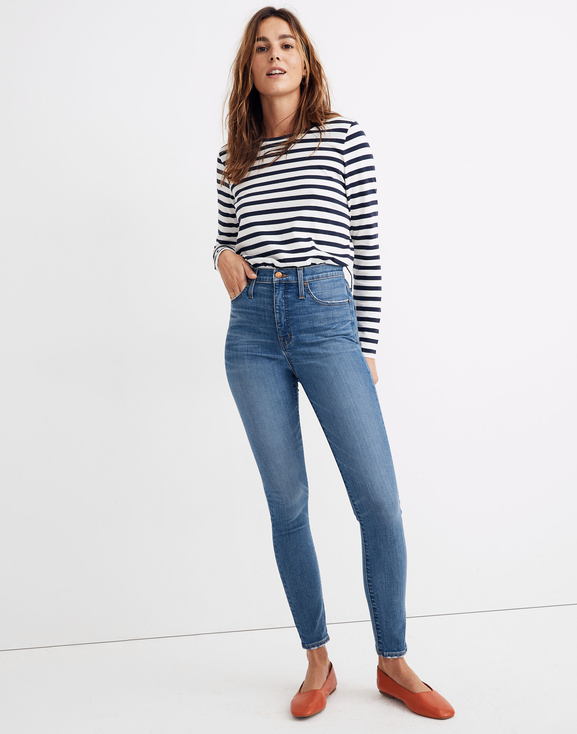 11" High-Rise Skinny Jeans in Maricopa Wash