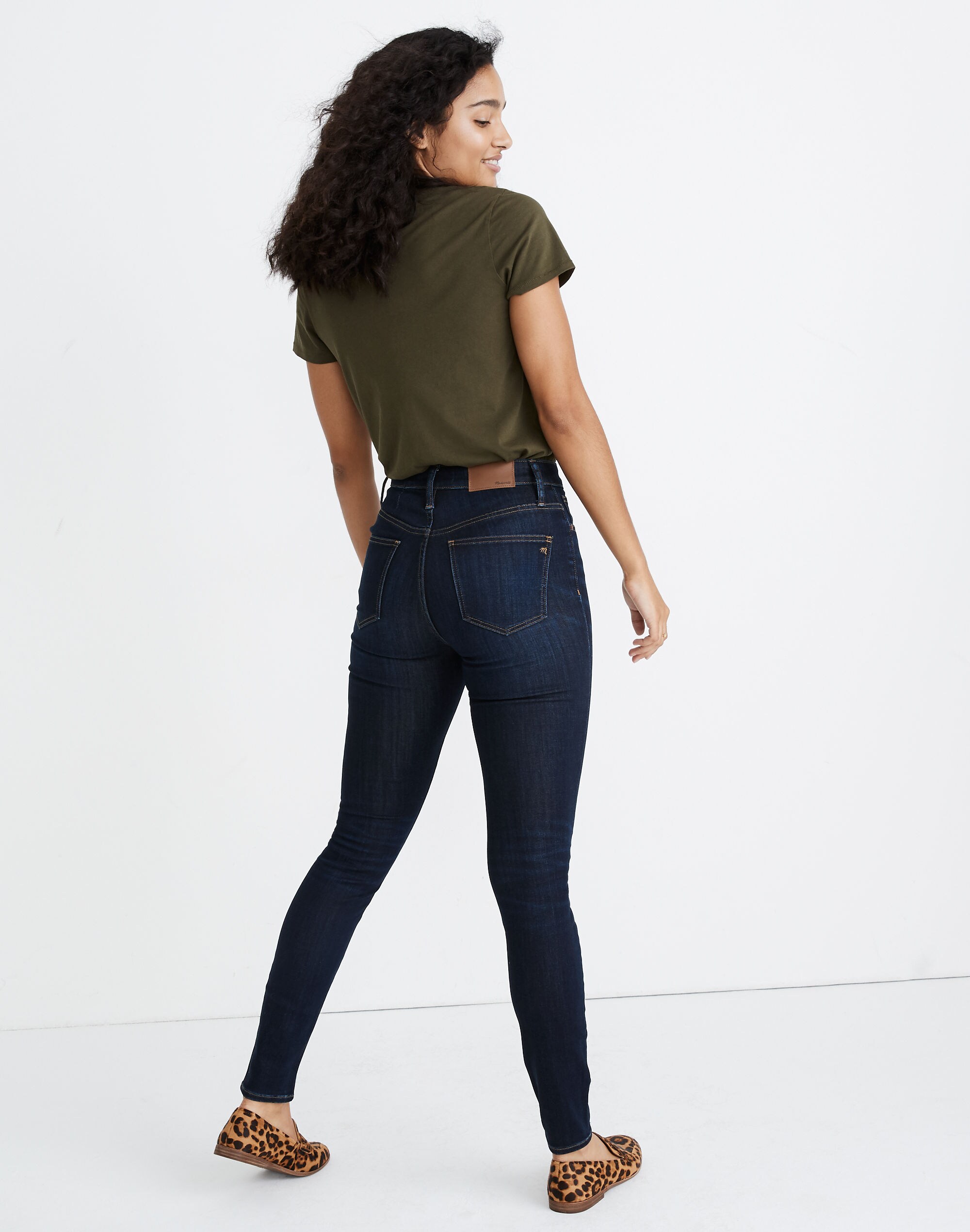 Curvy High-Rise Skinny Jeans in Larkspur Wash: TENCEL&trade; Denim Edition