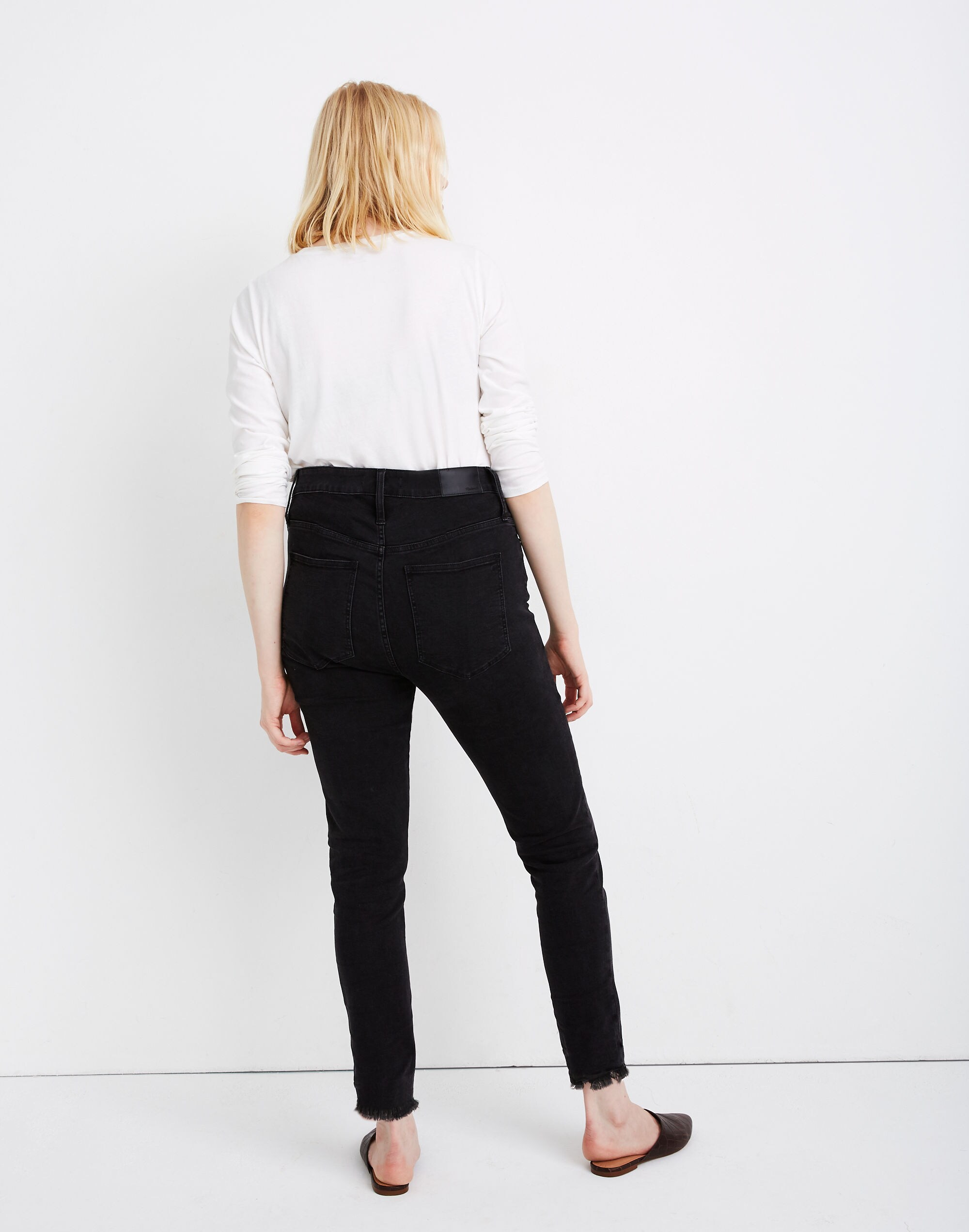 Curvy High-Rise Skinny Jeans in Berkeley Wash: Button-Front Edition