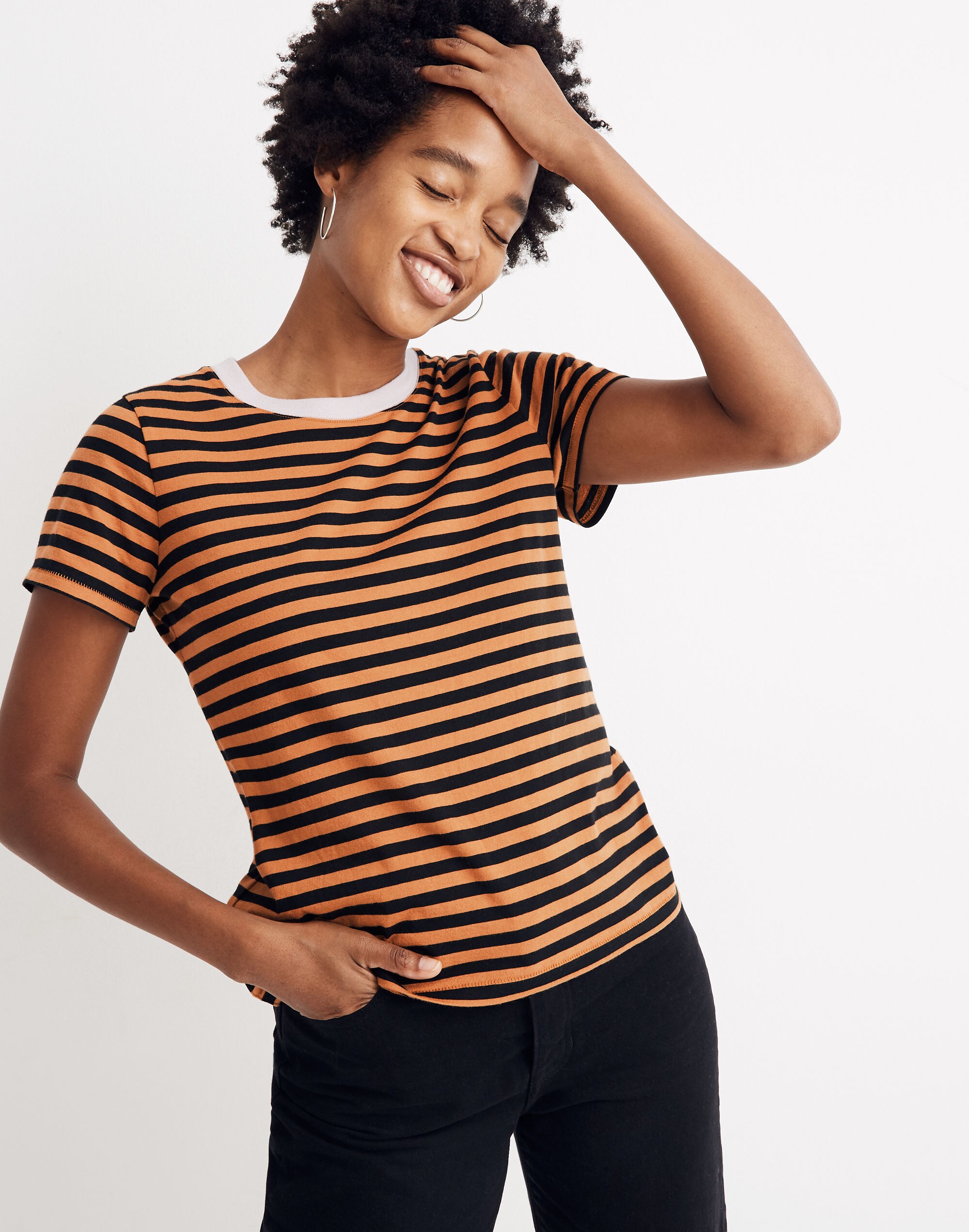 Northside Vintage Tee in Lark Stripe