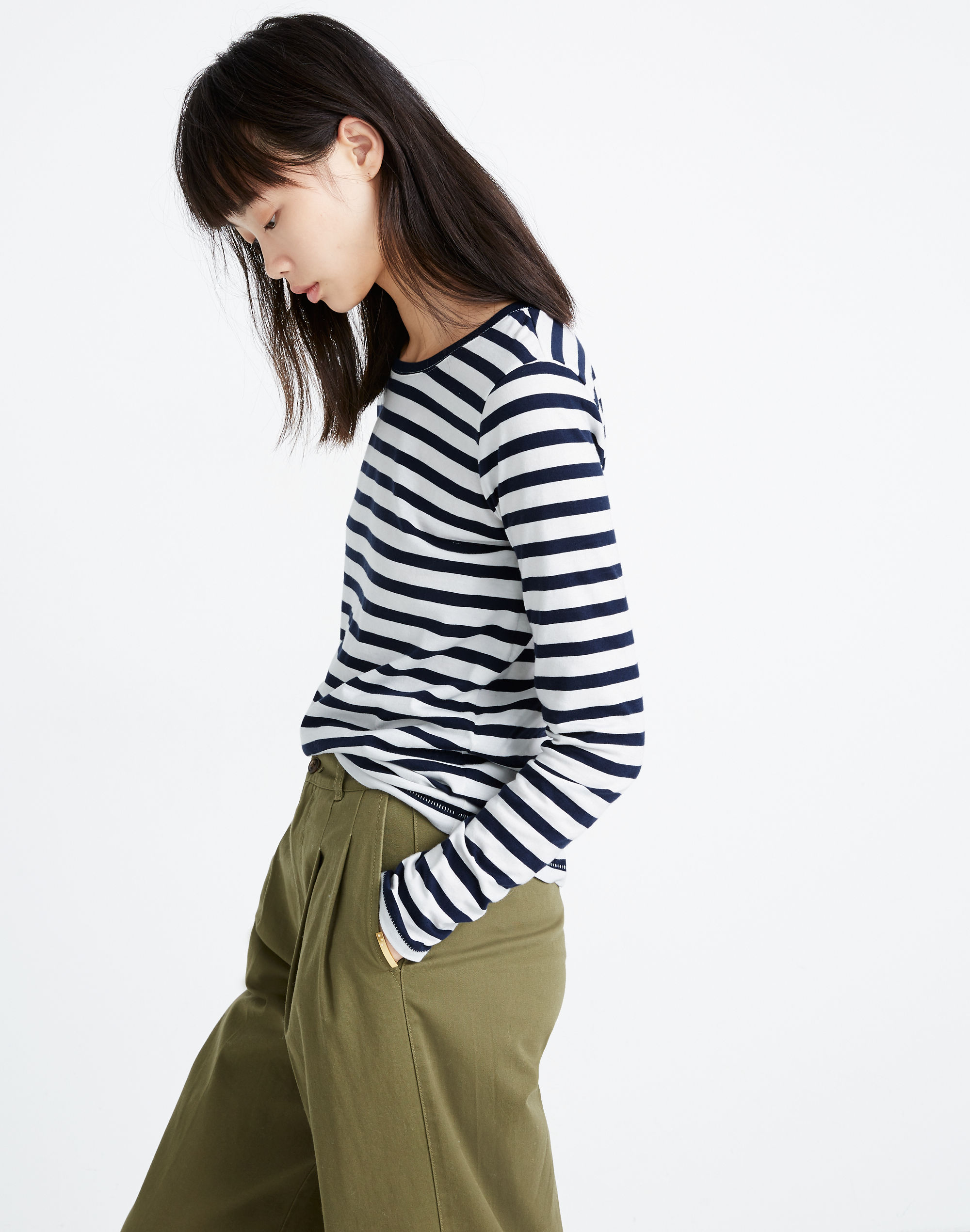 Northside Vintage Long-Sleeve Tee in Morris Stripe | Madewell