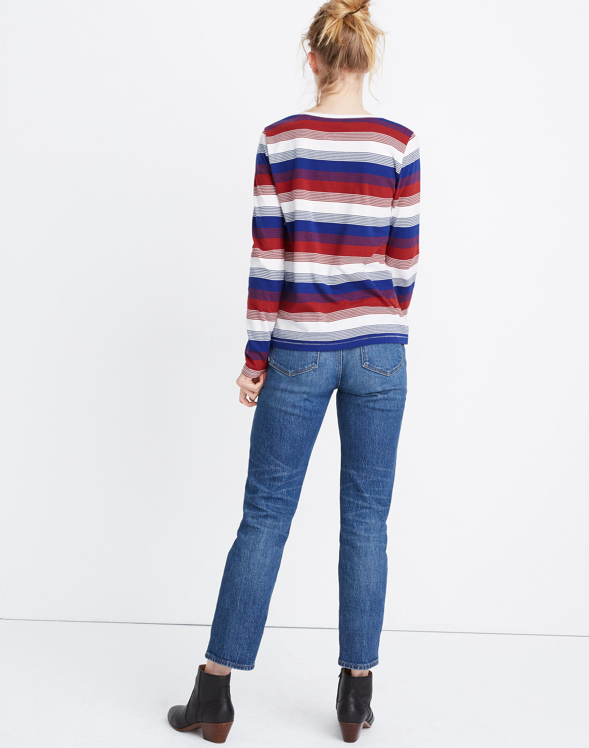 Northside Long-Sleeve Vintage Tee in Gene Stripe