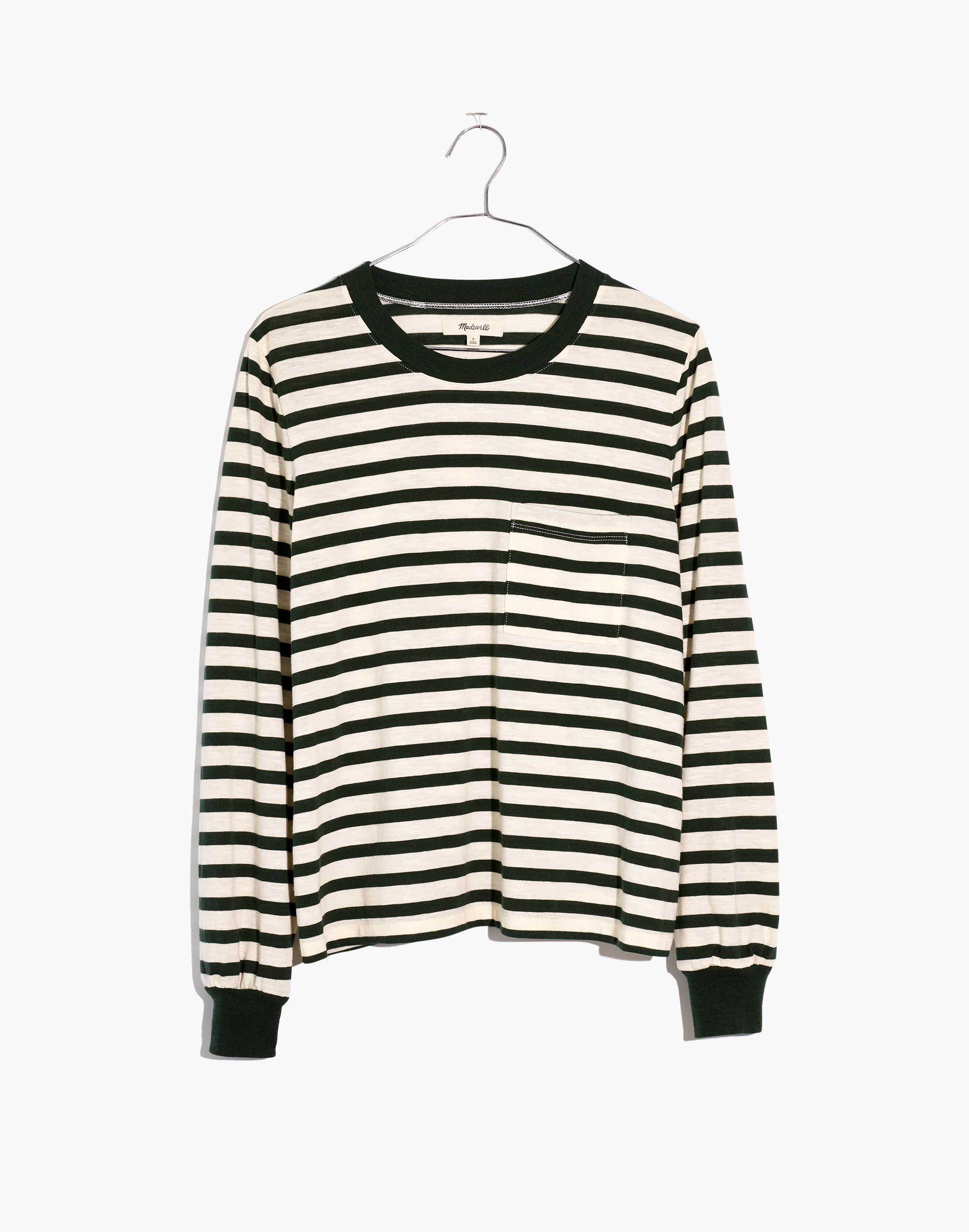 Long-Sleeve Tee in Eaves Stripe