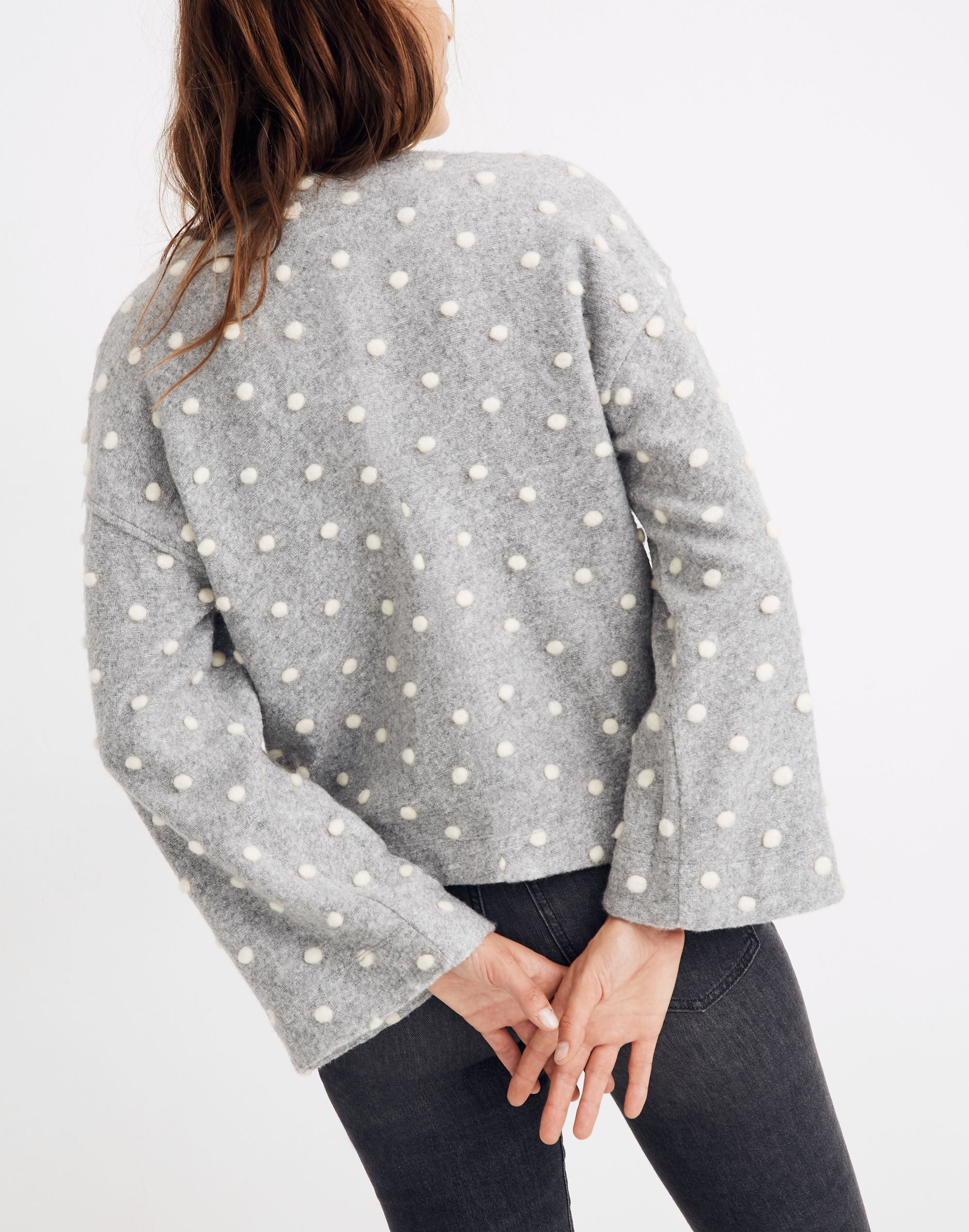 Texture &amp; Thread Boxy Bobble Cardigan