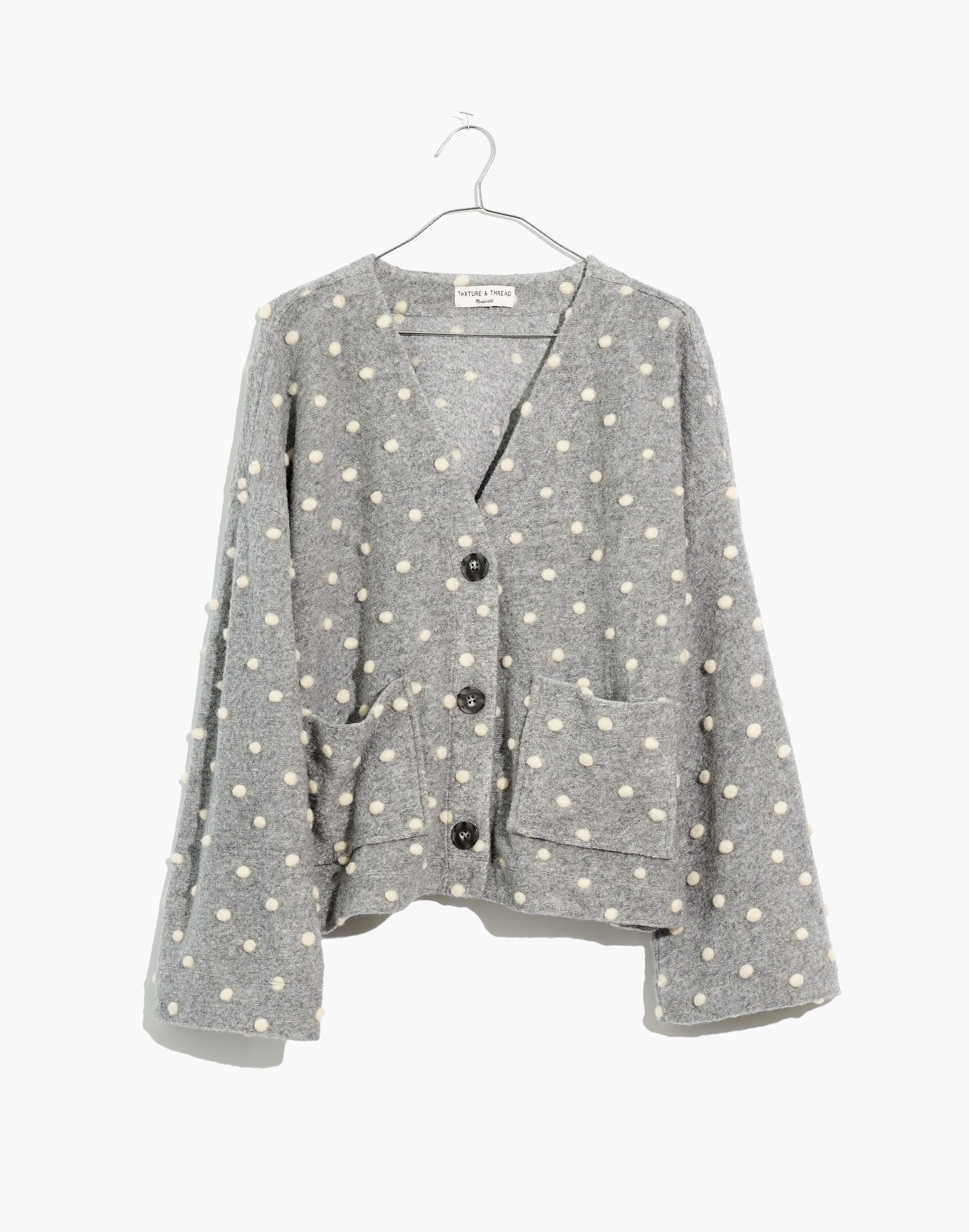 Texture &amp; Thread Boxy Bobble Cardigan