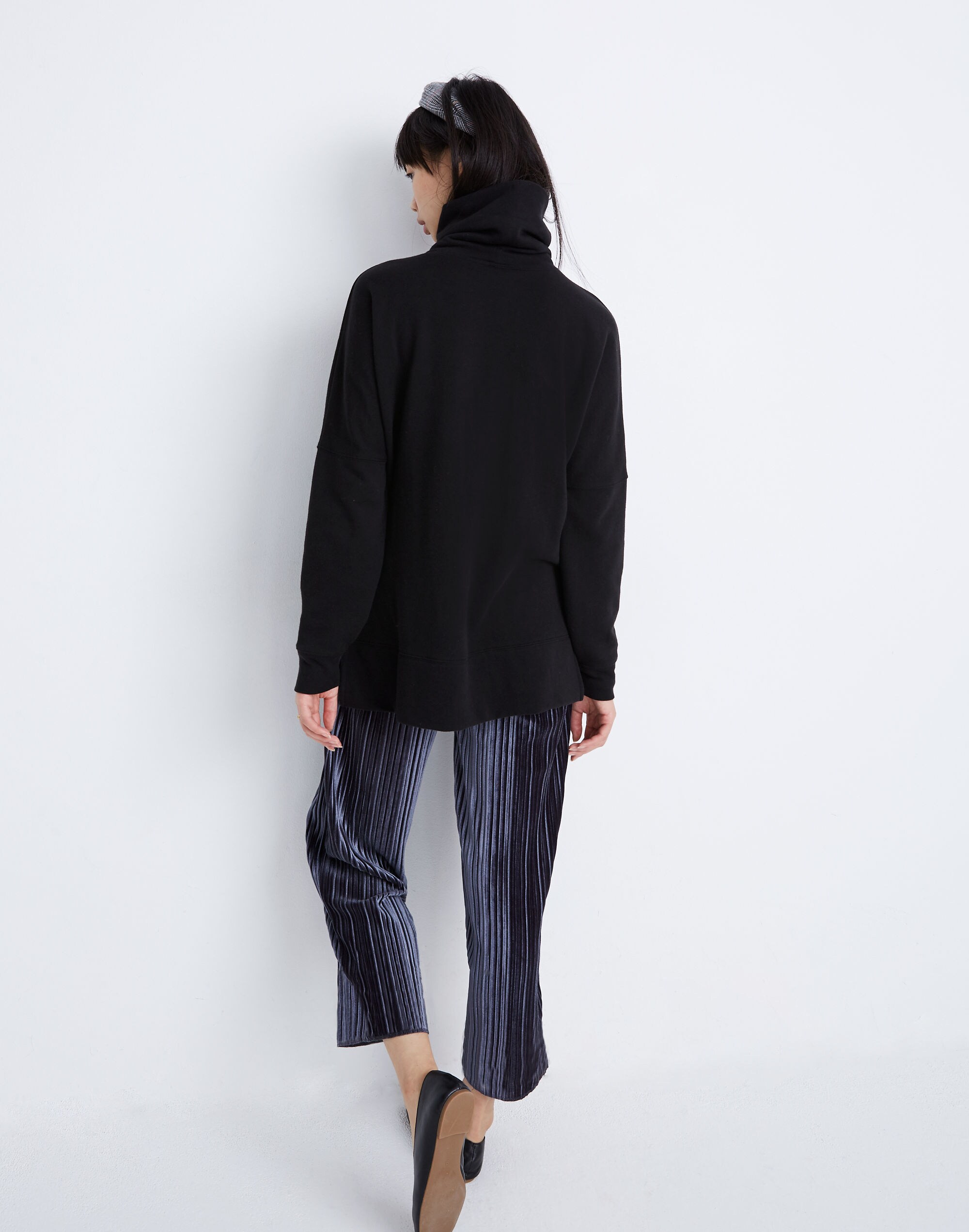 Turtleneck Tunic Sweatshirt