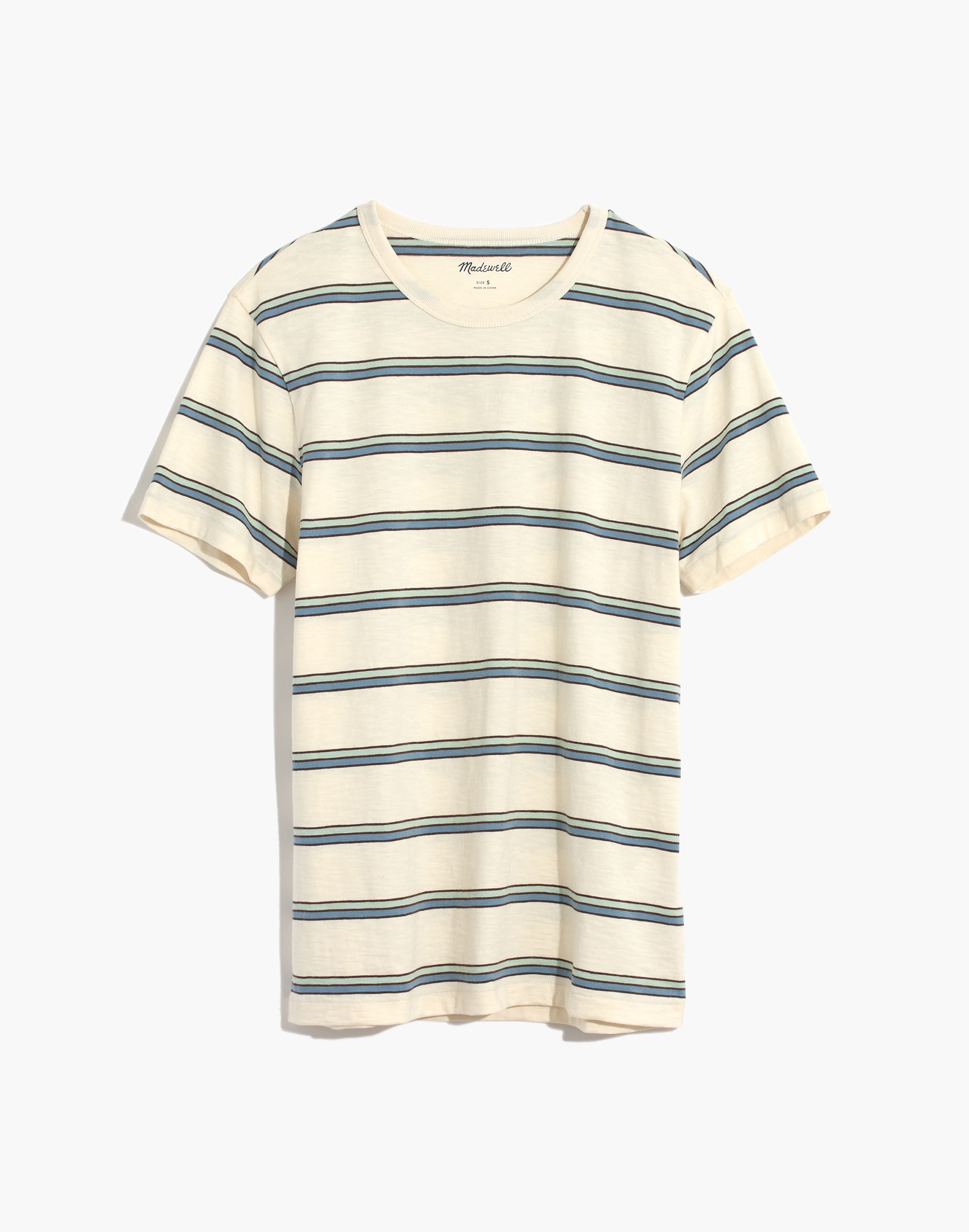 Allday Crewneck Tee in Rodney Stripe