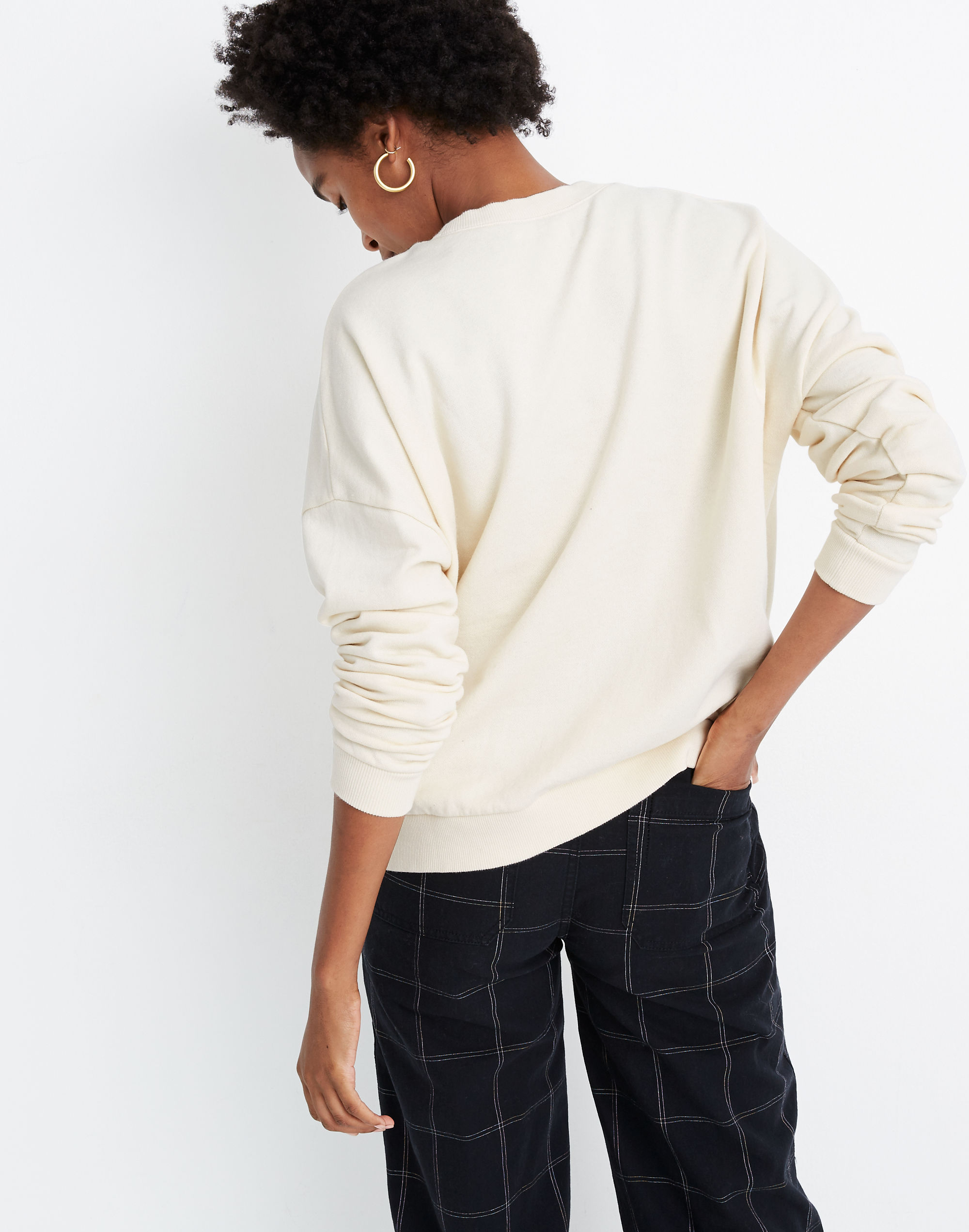 Human Nature Embroidered Oversized Sweatshirt