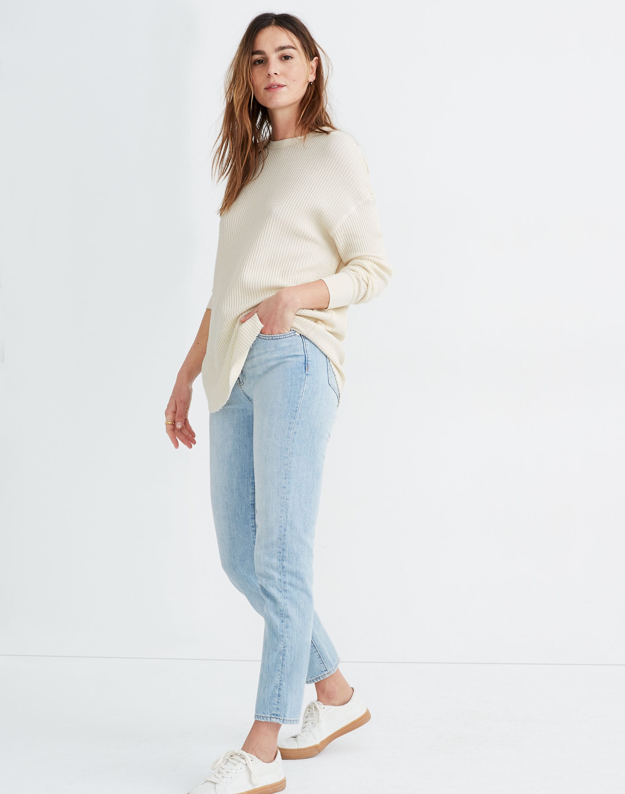 Rivet &amp; Thread Oversized Long-Sleeve Thermal Tee
