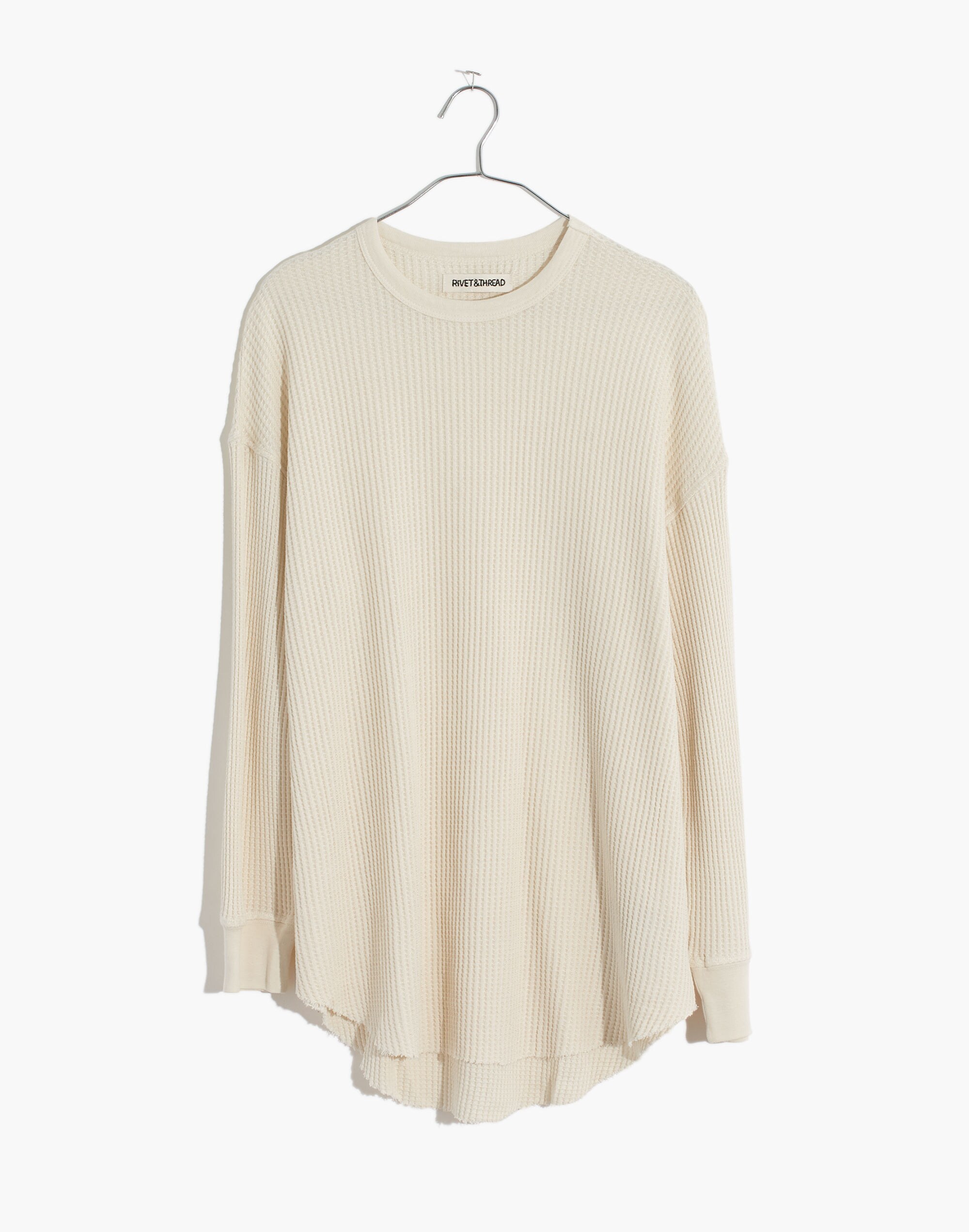 Rivet &amp; Thread Oversized Long-Sleeve Thermal Tee