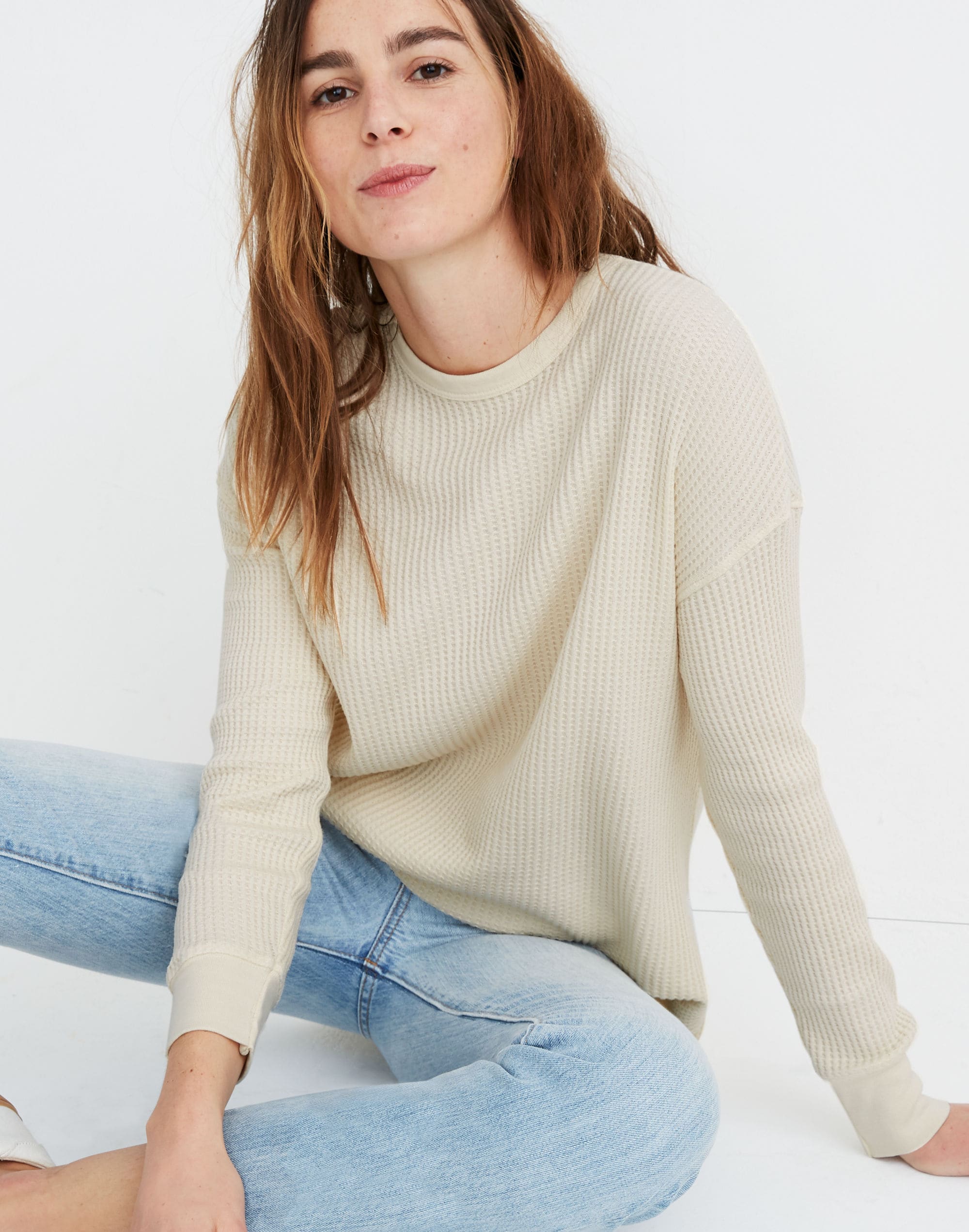 Rivet &amp; Thread Oversized Long-Sleeve Thermal Tee