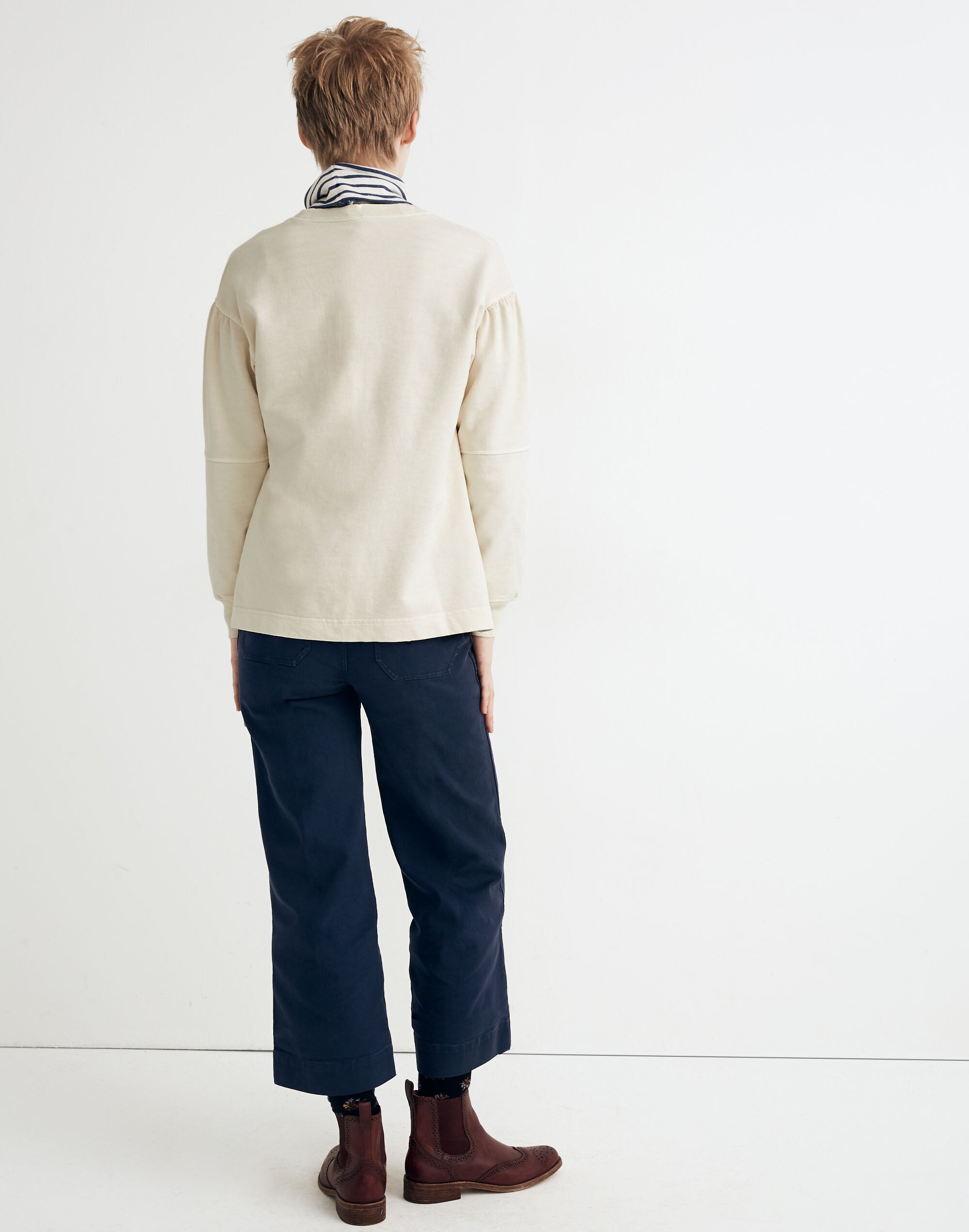 Rivet &amp; Thread Seamed-Sleeve Sweatshirt