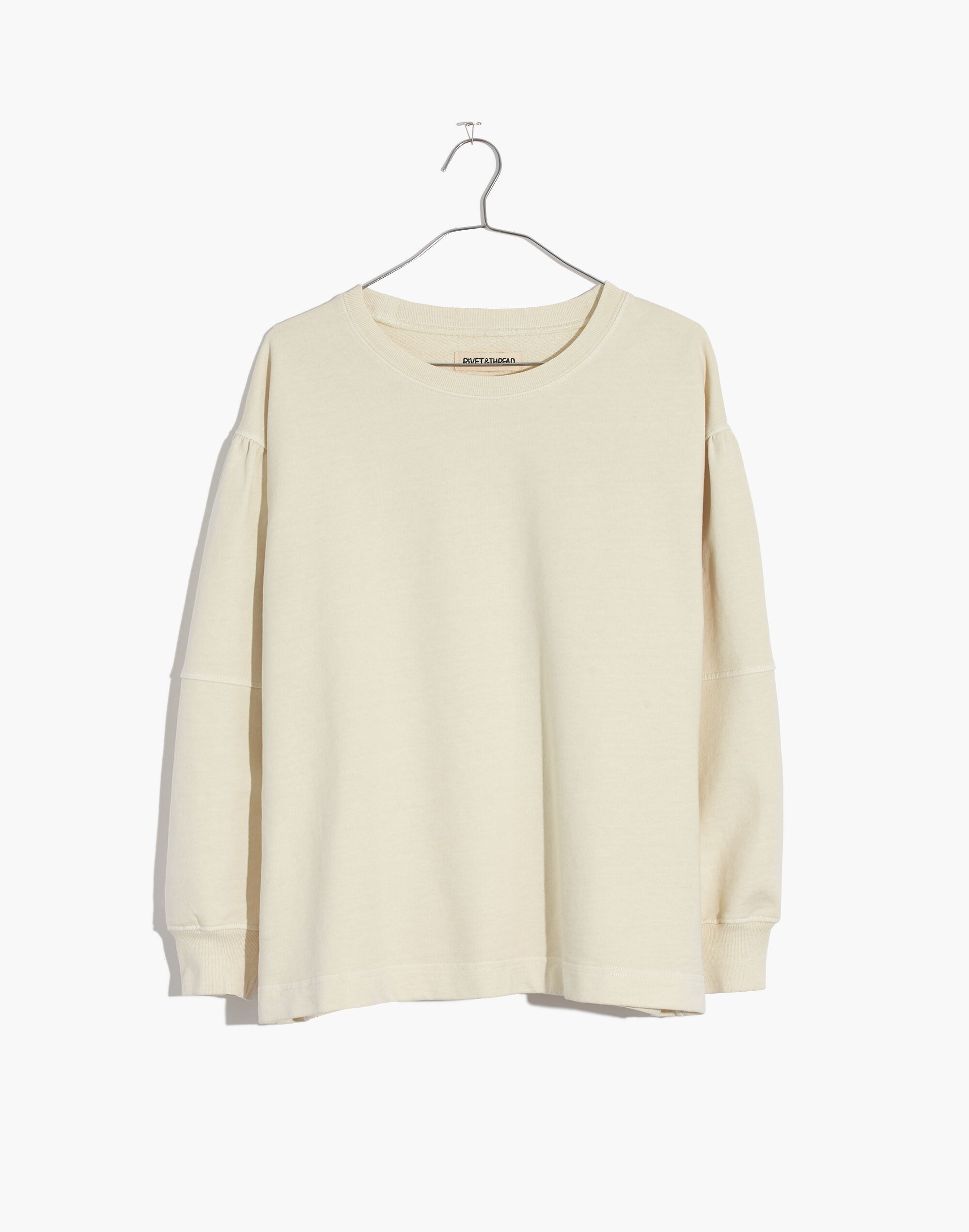Rivet &amp; Thread Seamed-Sleeve Sweatshirt