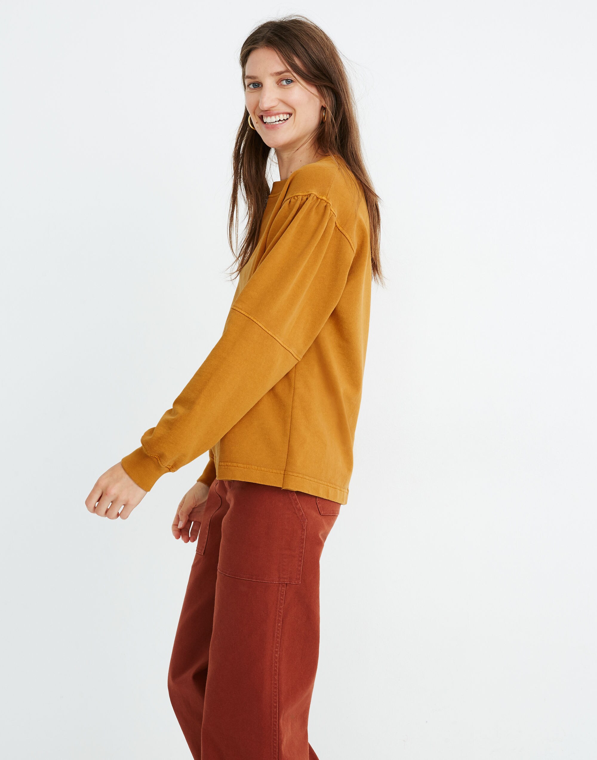 Rivet &amp; Thread Seamed-Sleeve Sweatshirt
