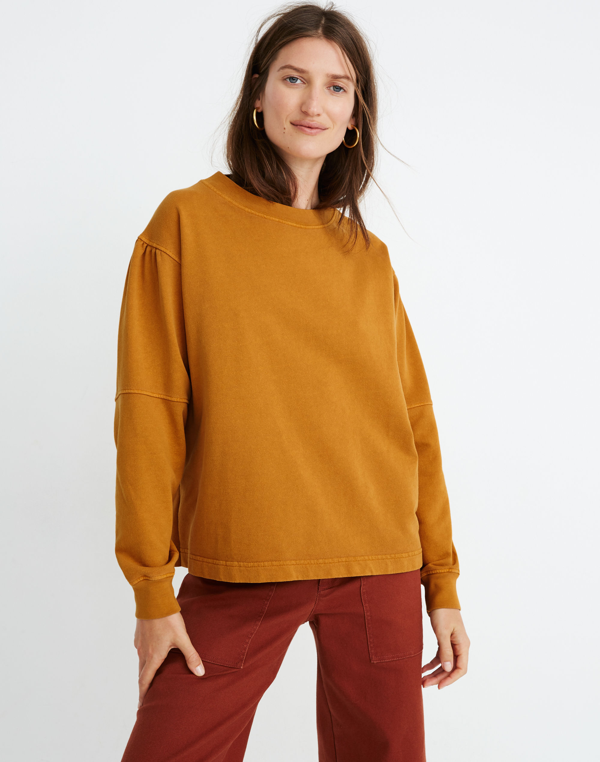 Rivet &amp; Thread Seamed-Sleeve Sweatshirt