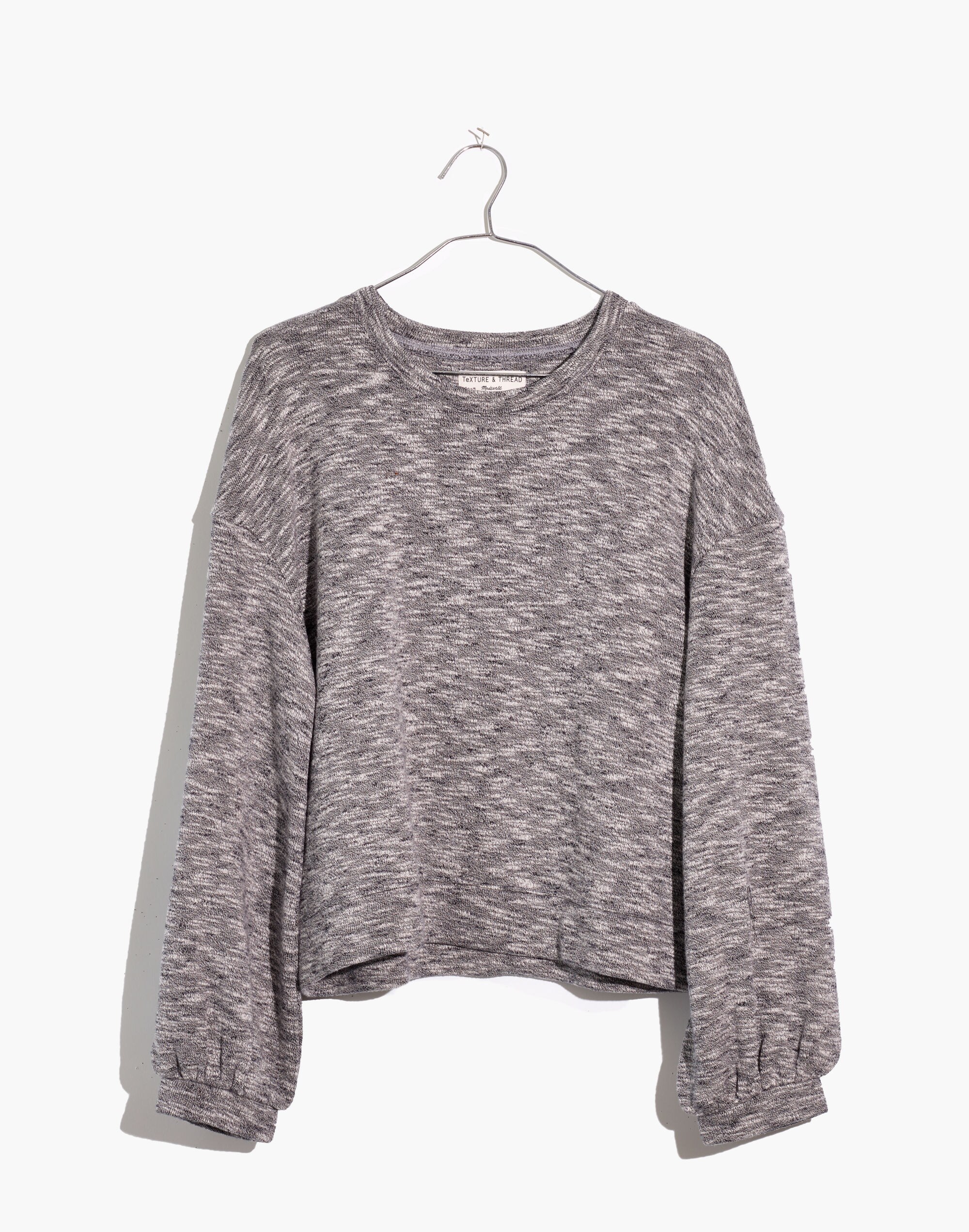 Textured Crewneck Sweatshirt