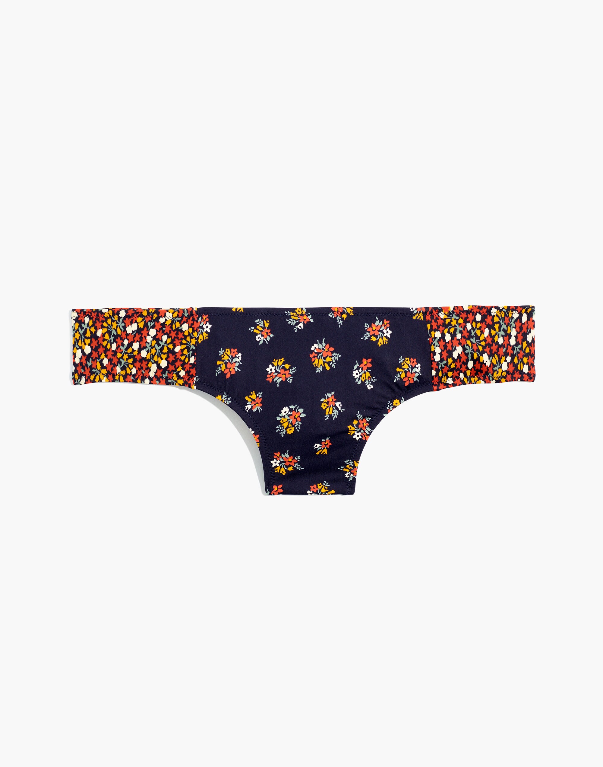 Madewell Second Wave Classic Bikini Bottom in Little Lilies Mix