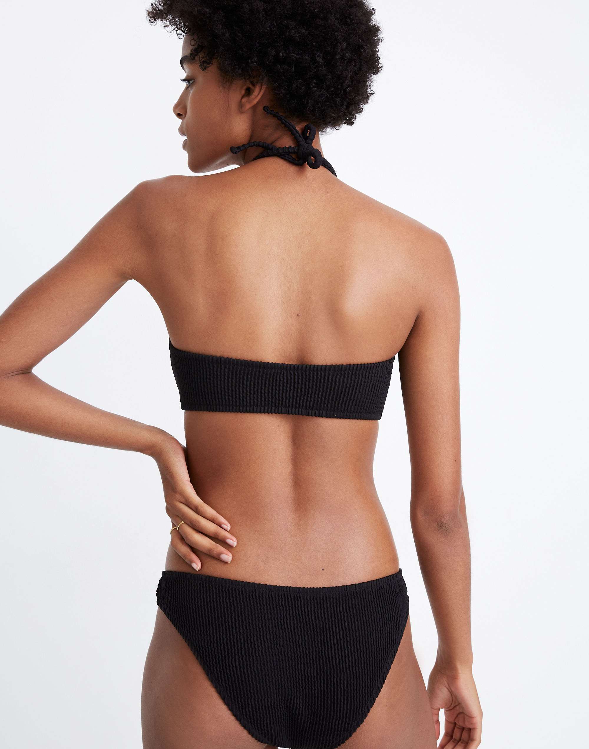 Madewell Second Wave Textured Bandeau Bikini Top