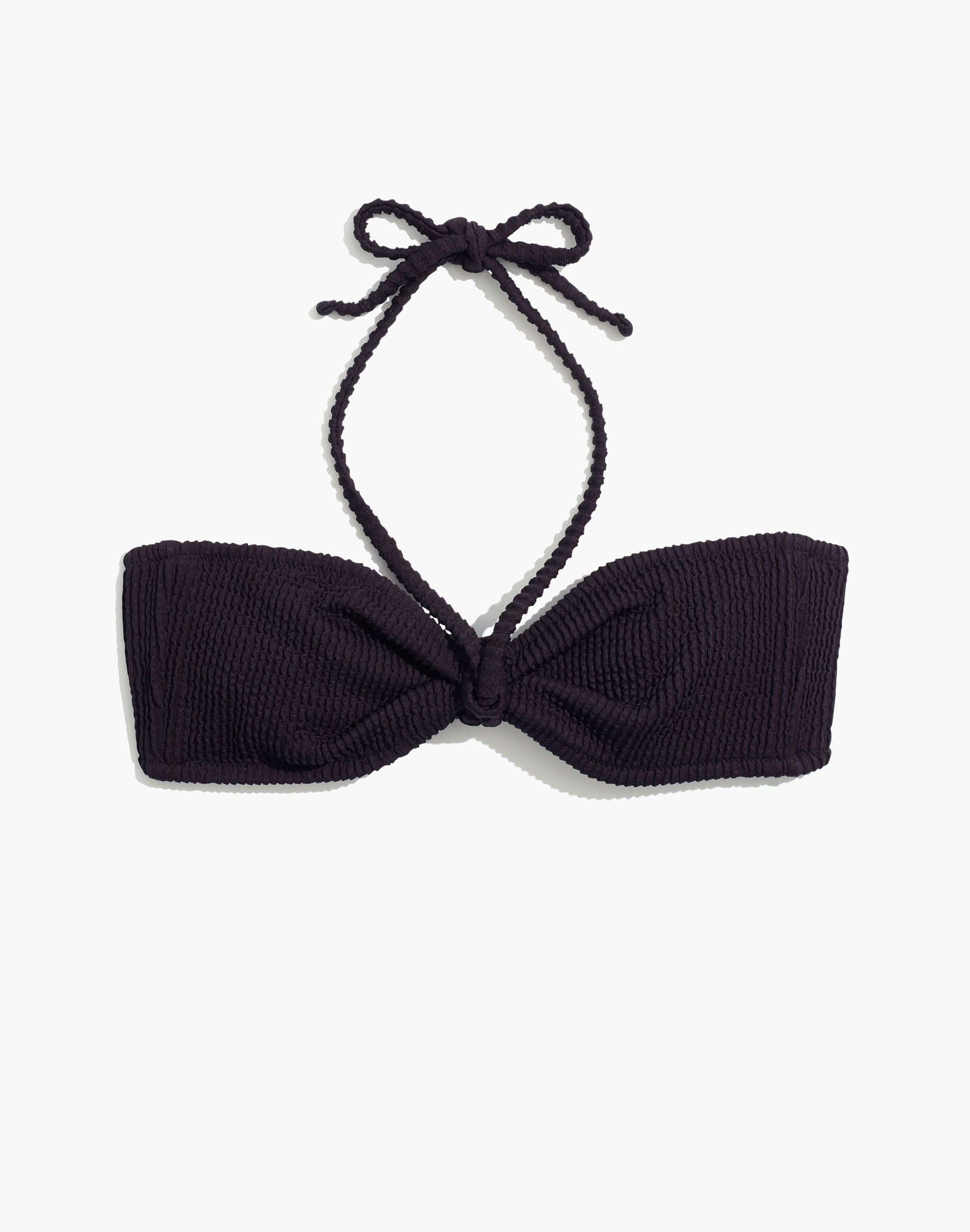 Madewell Second Wave Textured Bandeau Bikini Top