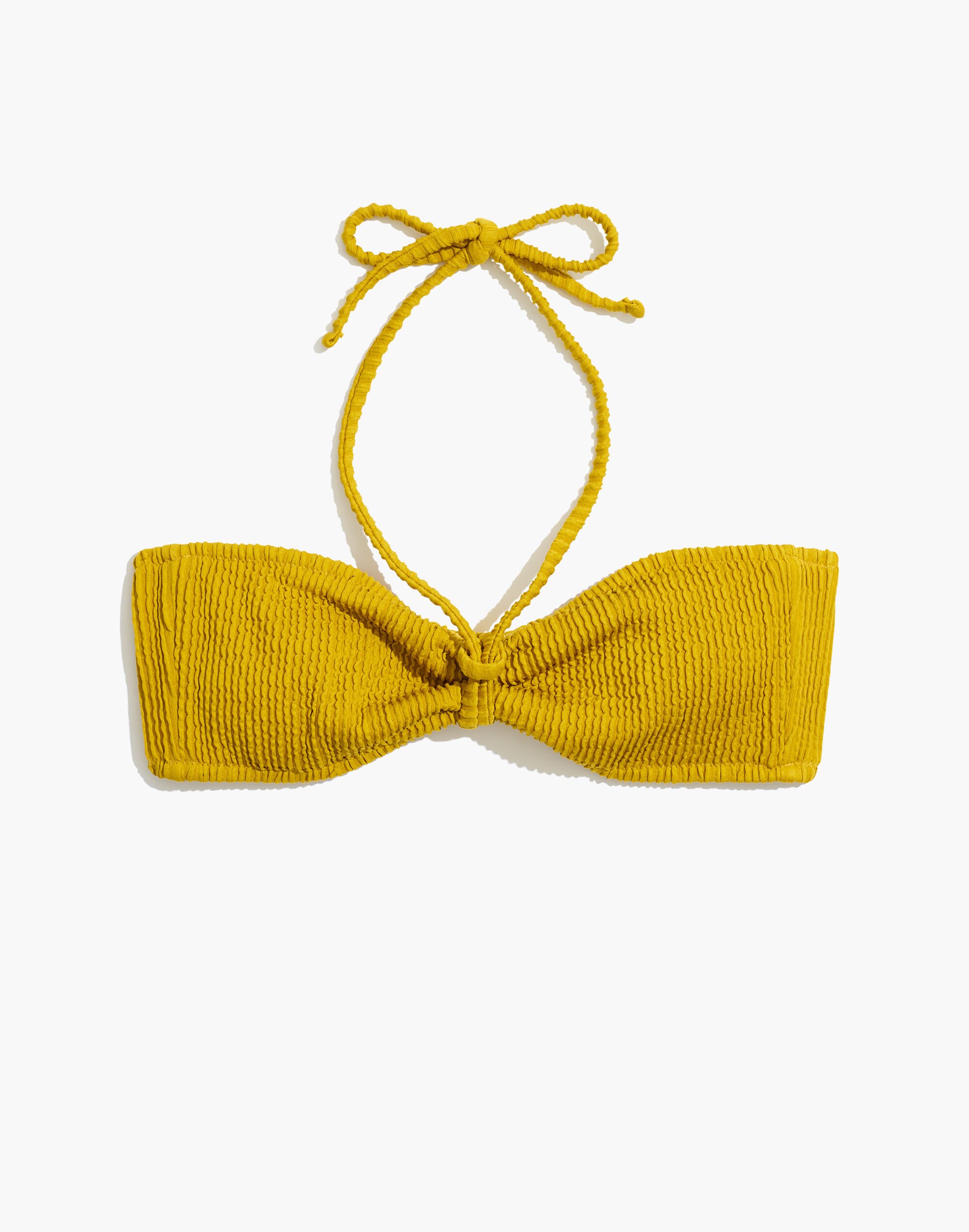 Madewell Second Wave Textured Bandeau Bikini Top