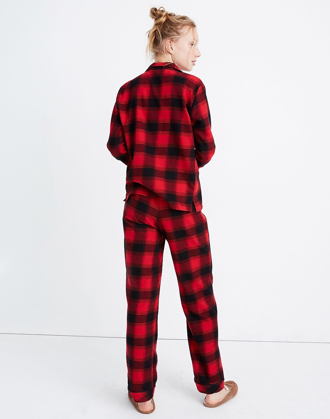 Flannel Bedtime Pajama Set in Buffalo Plaid