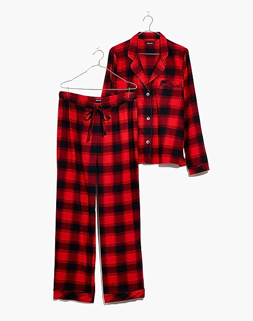Flannel Bedtime Pajama Set in Buffalo Plaid