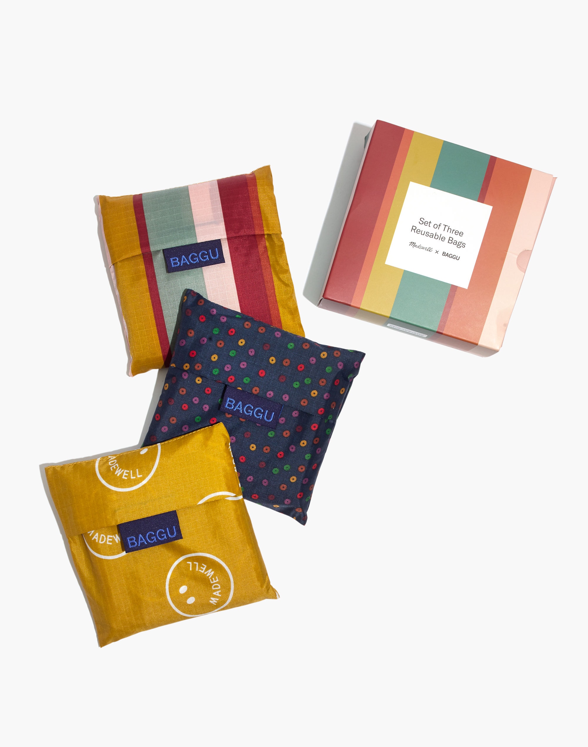 Madewell x Baggu&reg; Three-Pack Reusable Bags