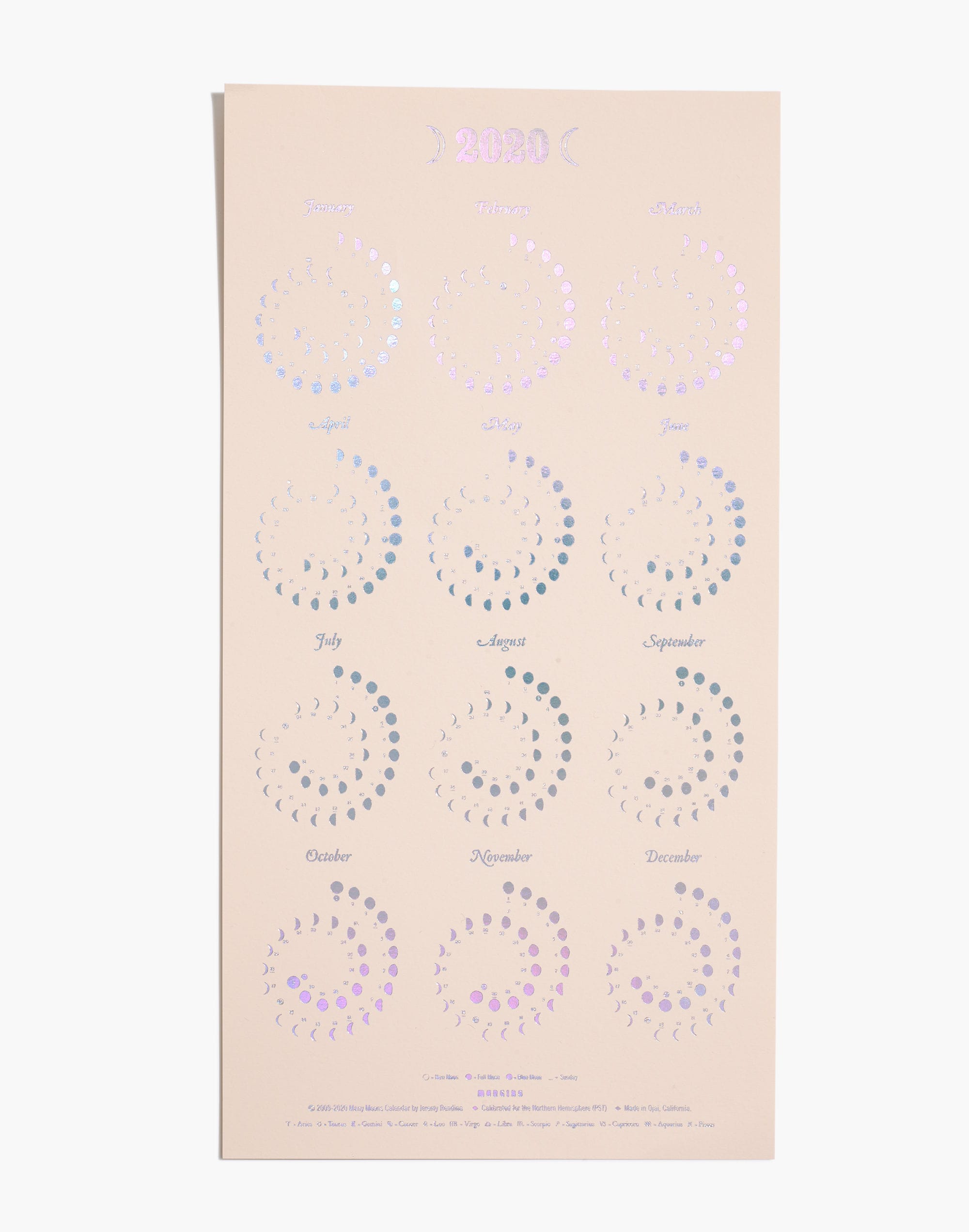 Madewell x MARGINS Imprint Moon Phases Calendar