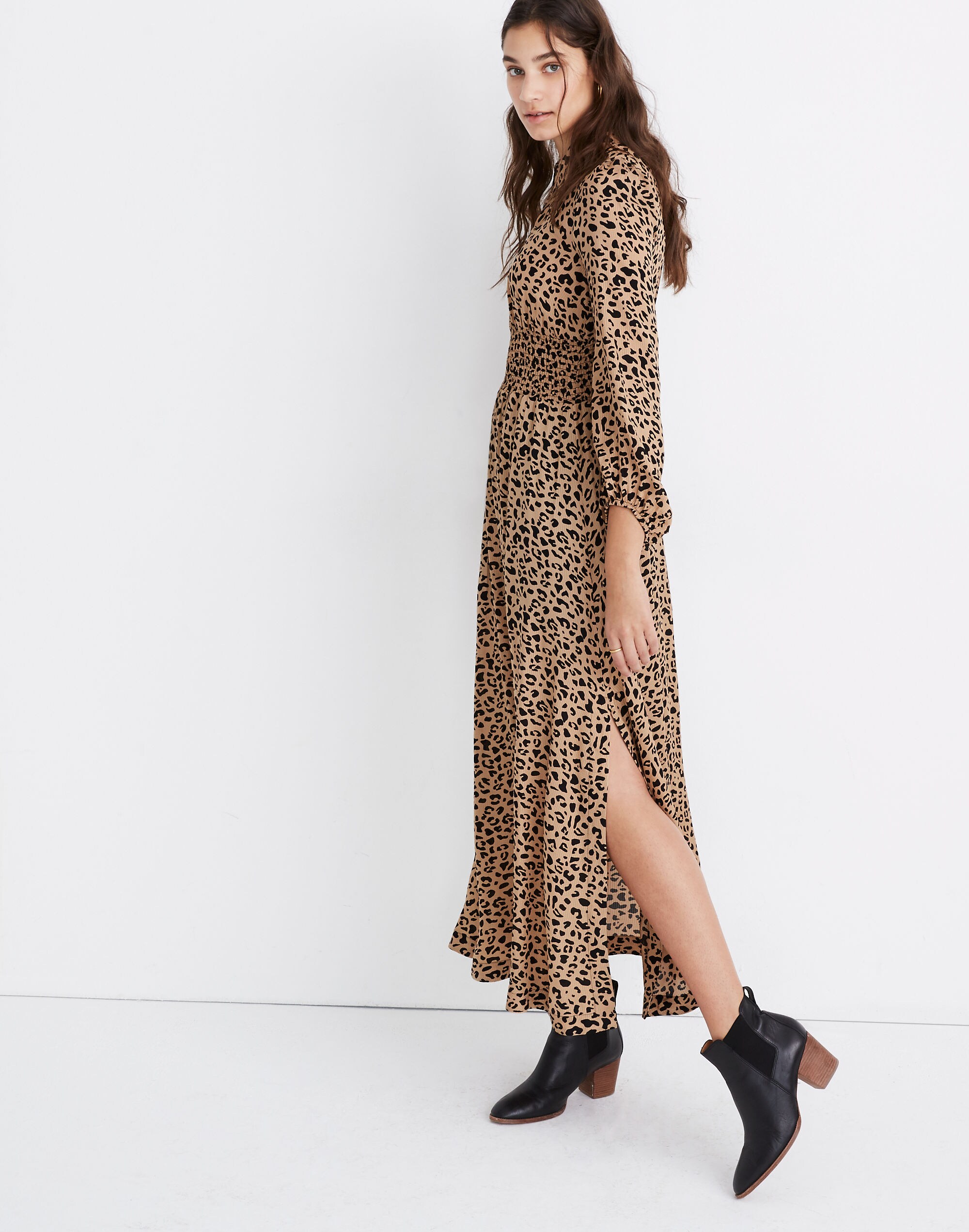 Baum Und Pferdgarten Amber Midi Dress in Leopard Print