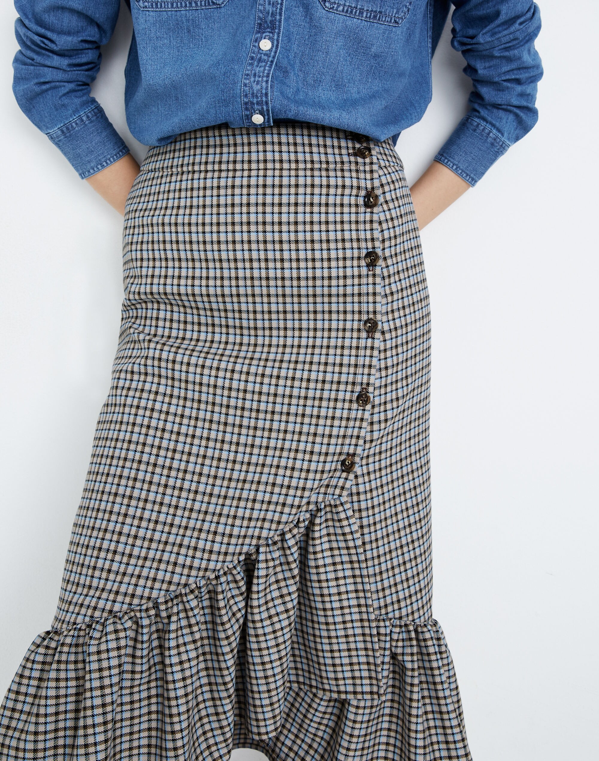 Baum und Pferdgarten Silva Check Midi Skirt