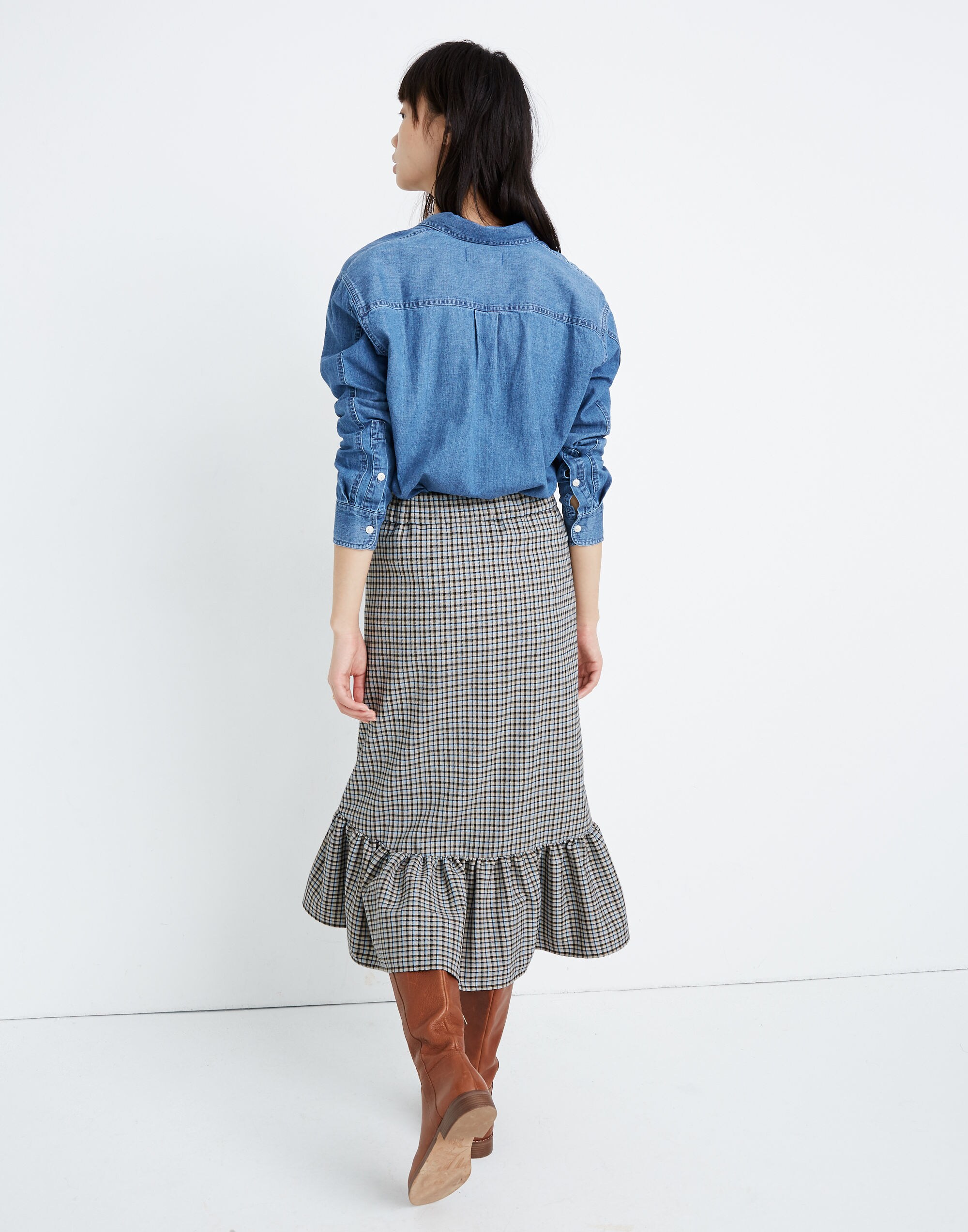 Baum und Pferdgarten Silva Check Midi Skirt